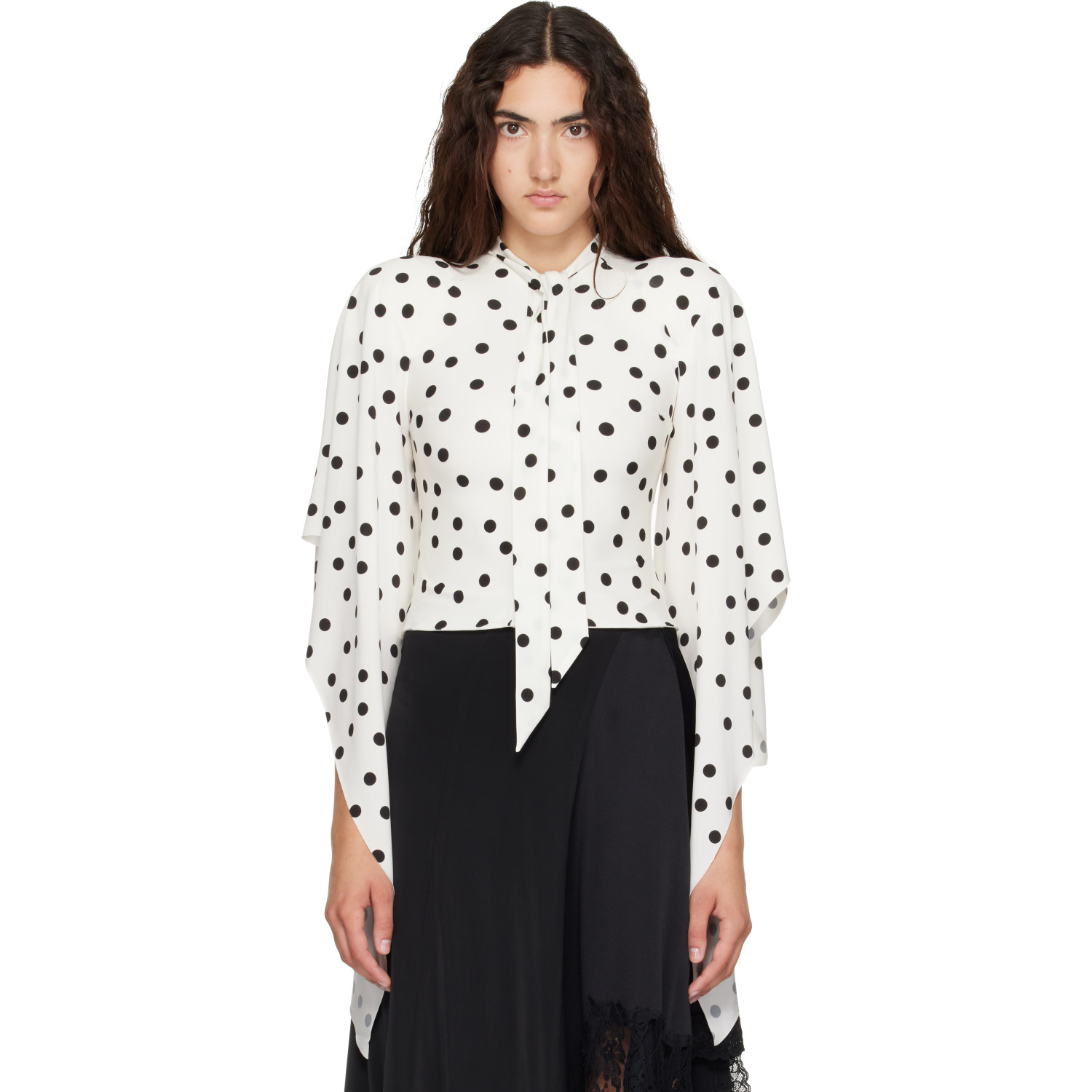 VETEMENTS White Round Shoulder Blouse