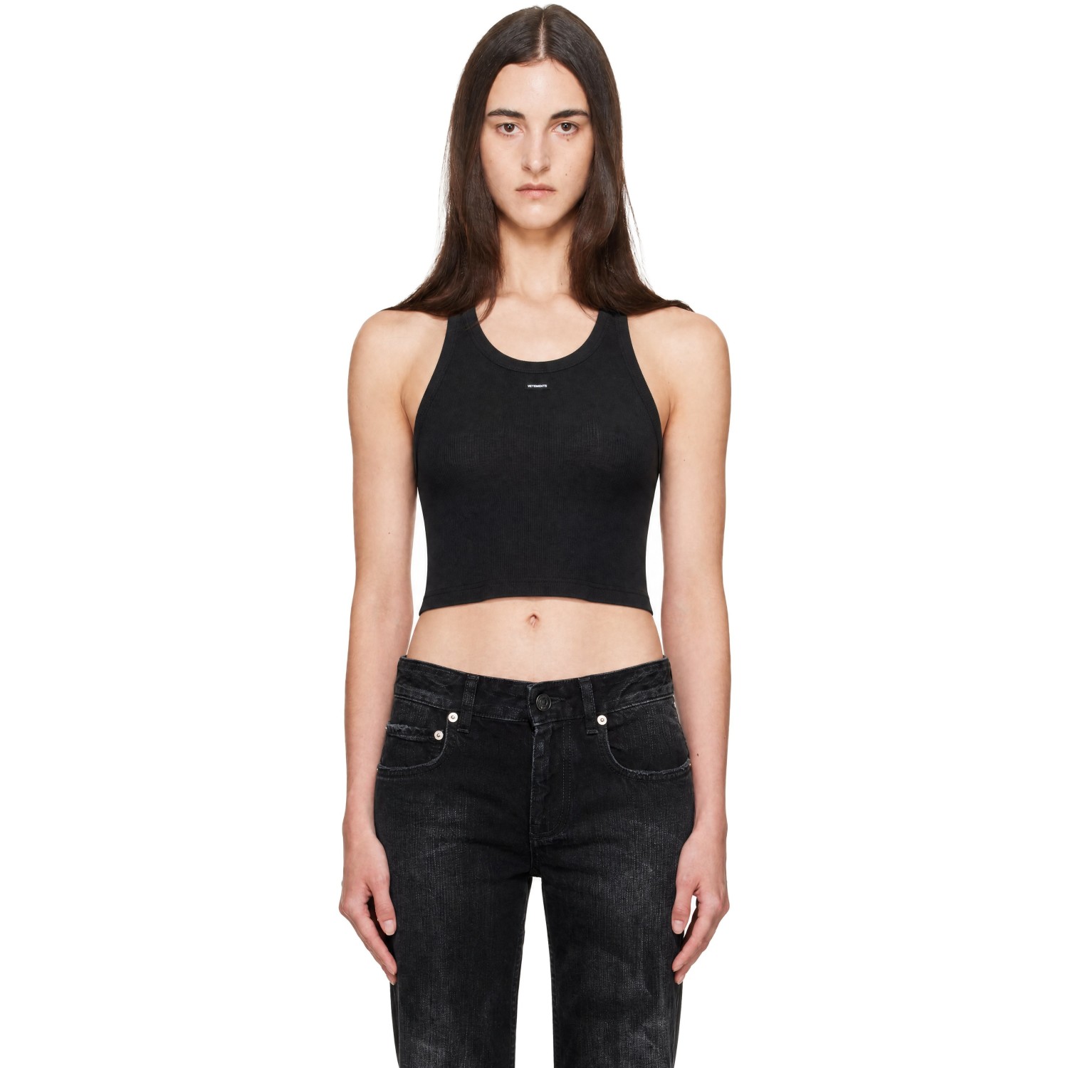 VETEMENTS Black Halterneck Top