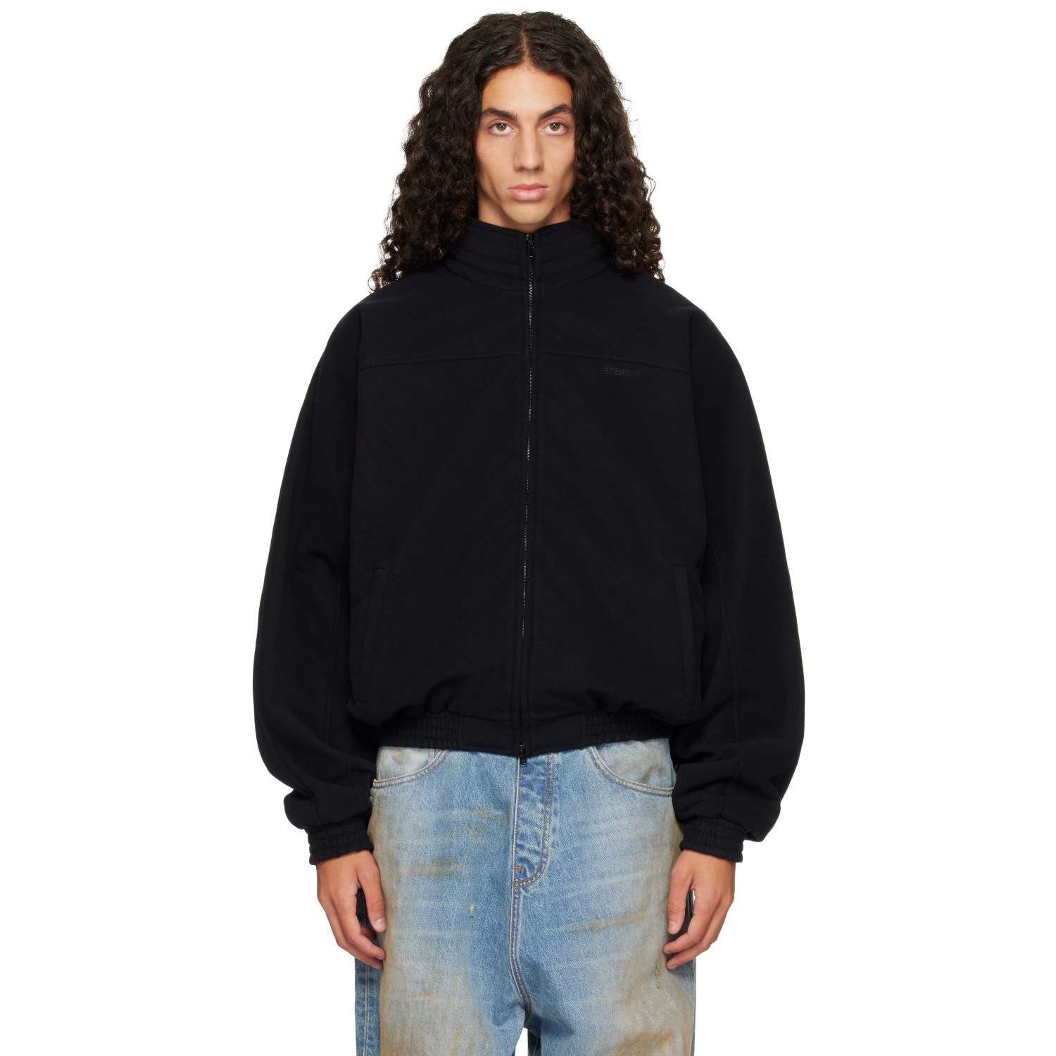 VETEMENTS Black Out Fleece Jacket