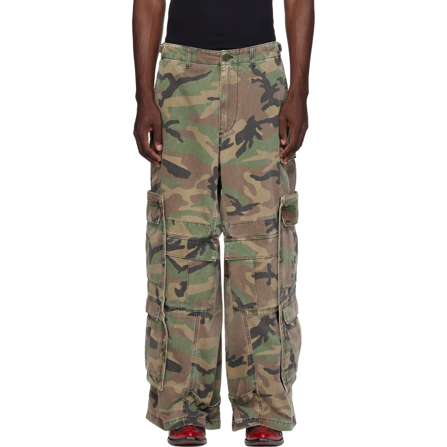 VETEMENTS Khaki Merged Cargo Pants