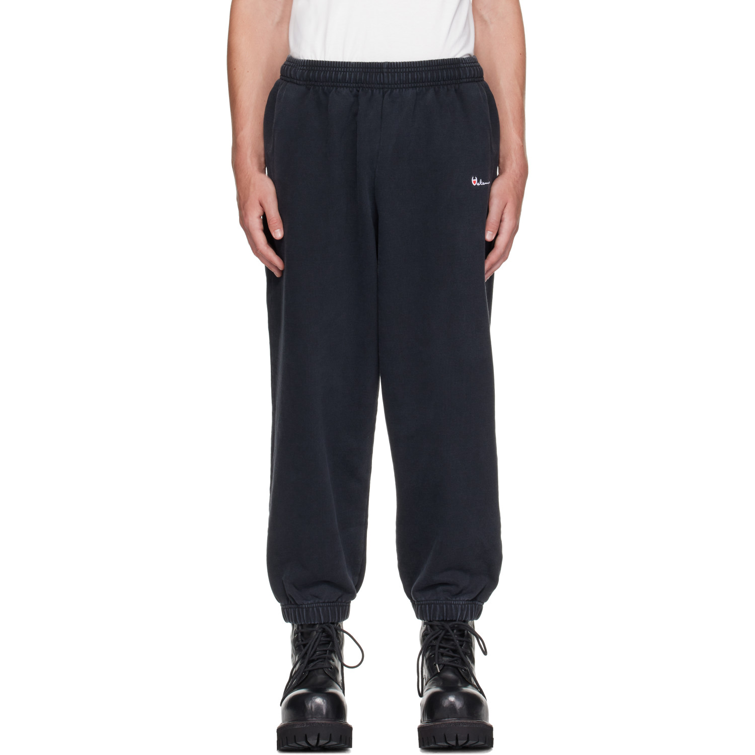 VETEMENTS Black Athletic Logo Sweatpants