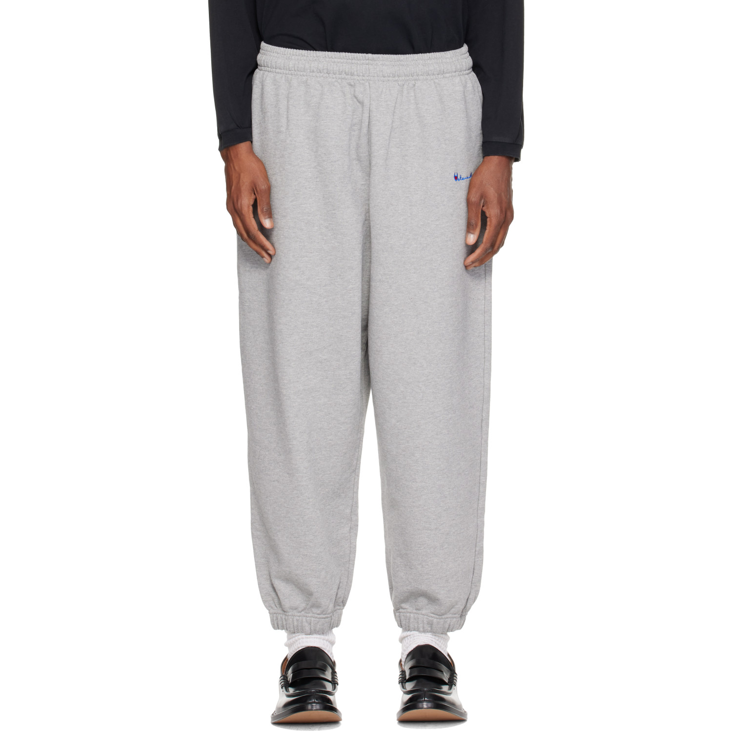 VETEMENTS Gray Athletic Logo Sweatpants