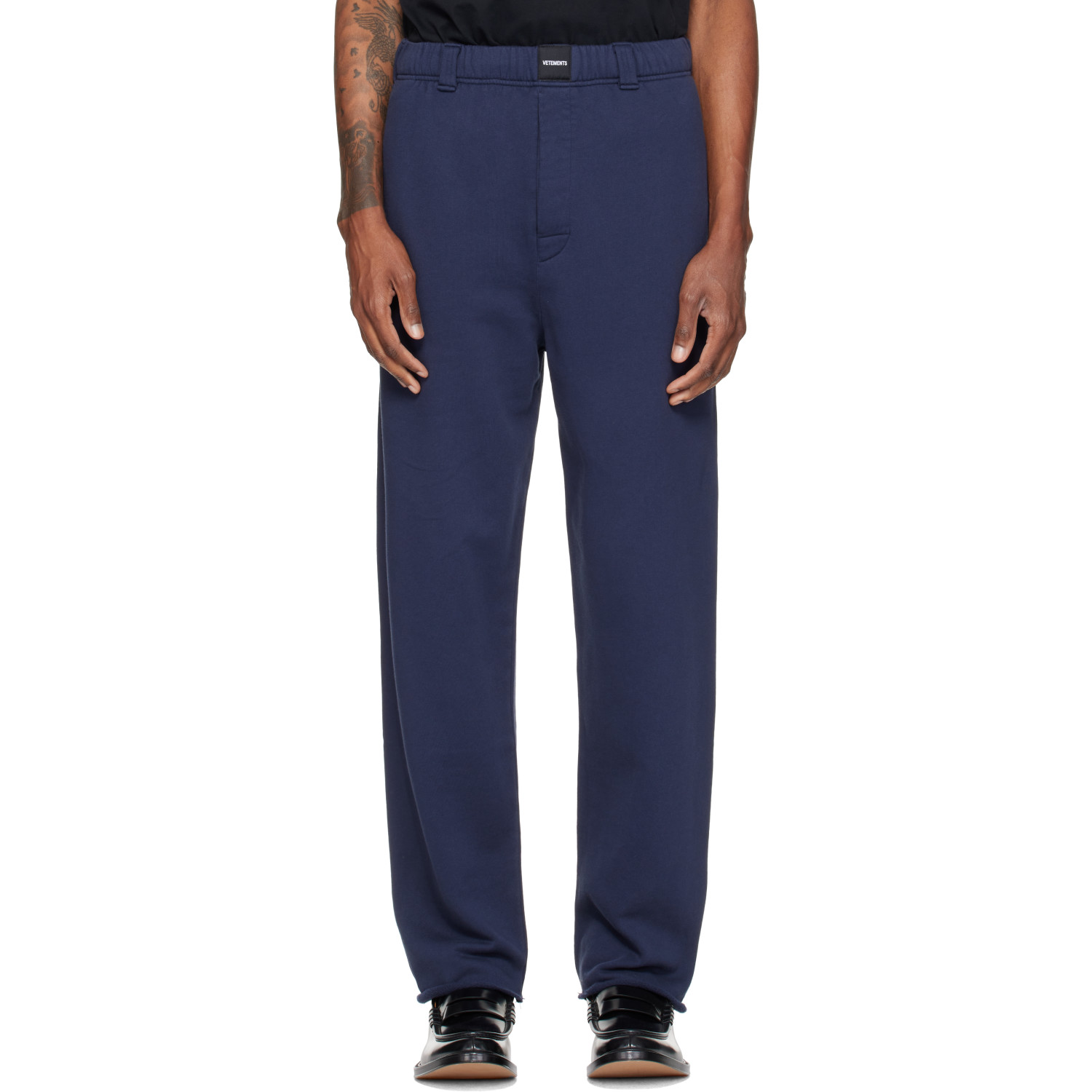 VETEMENTS Navy Tailored Sweatpants