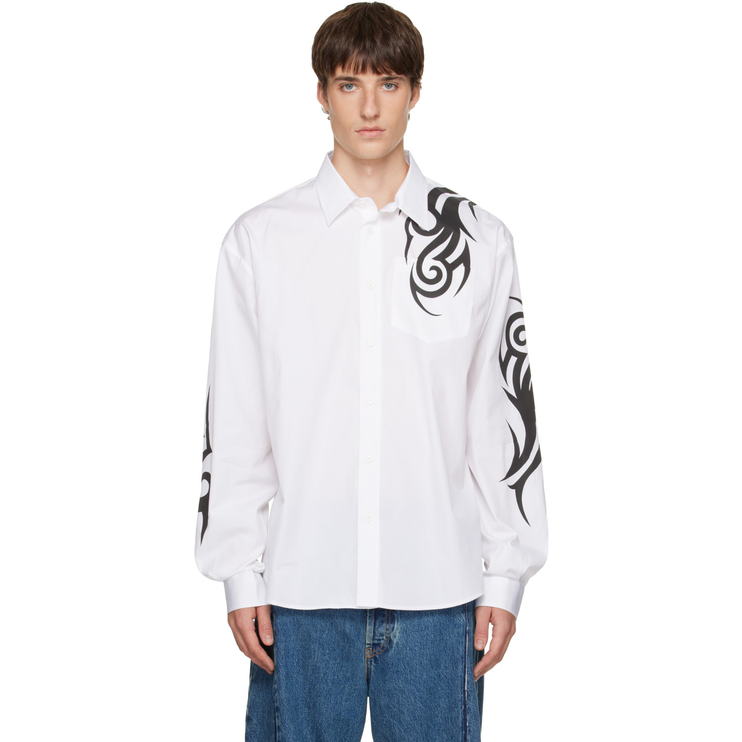 VETEMENTS White Graffiti Shirt