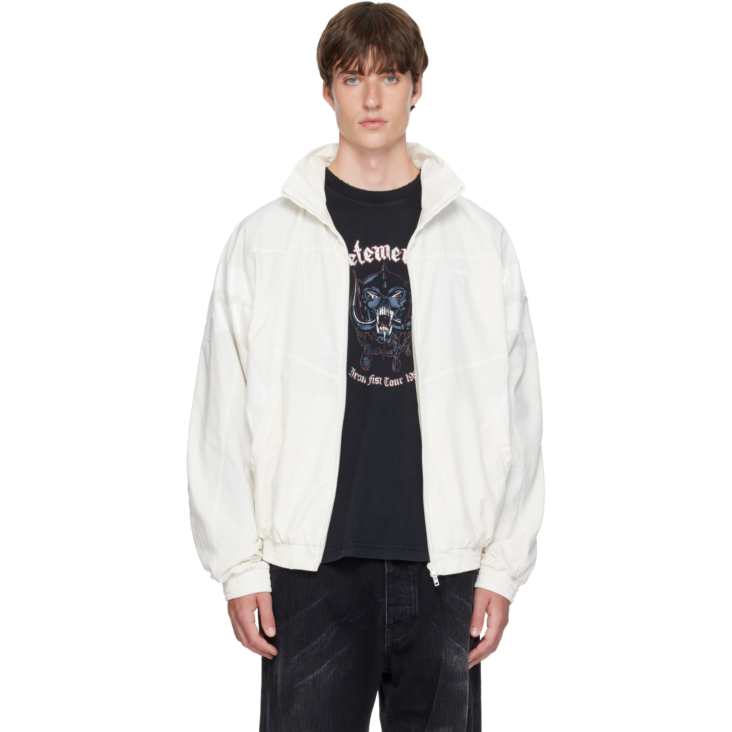 VETEMENTS White Tape Tracksuit Jacket