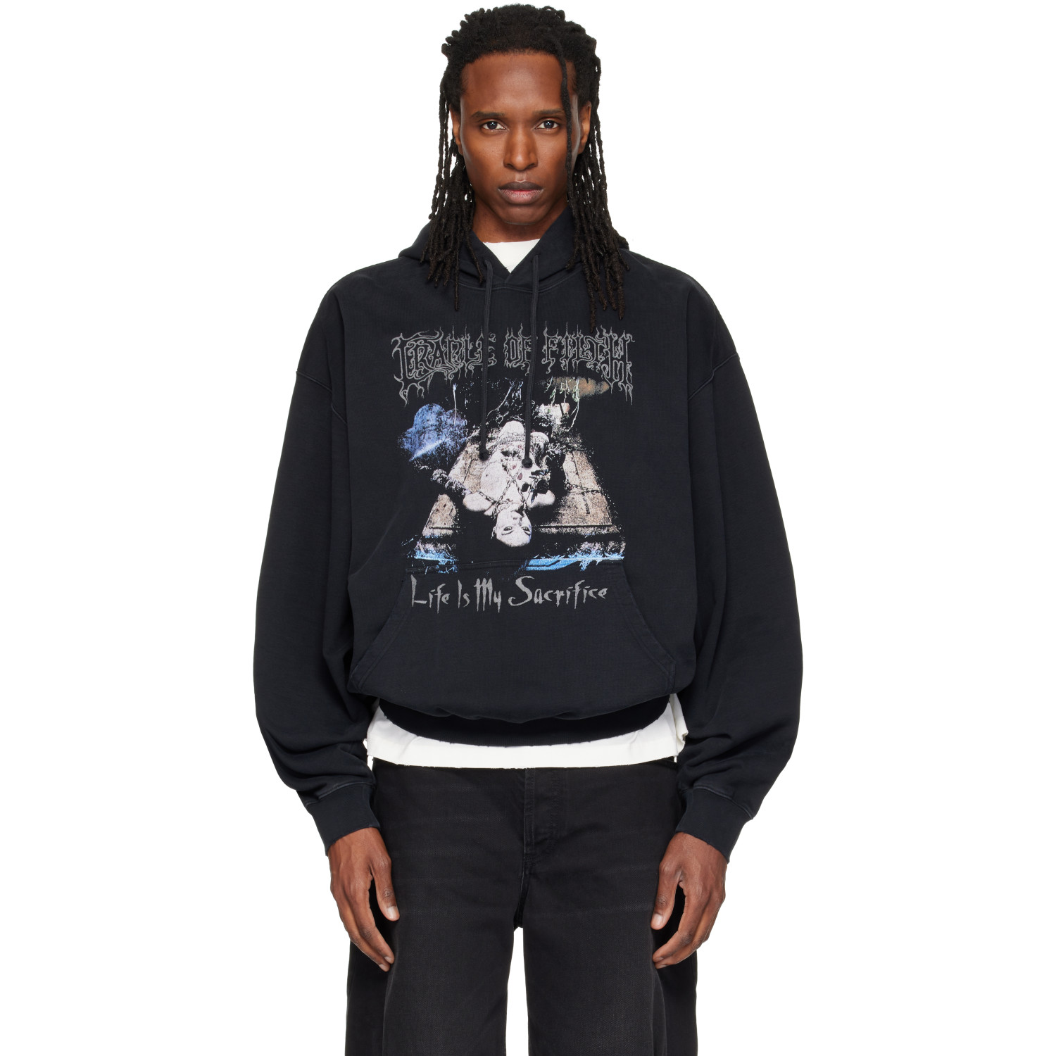 VETEMENTS Black Cradle of Filth Edition 'Sacrifice' Hoodie