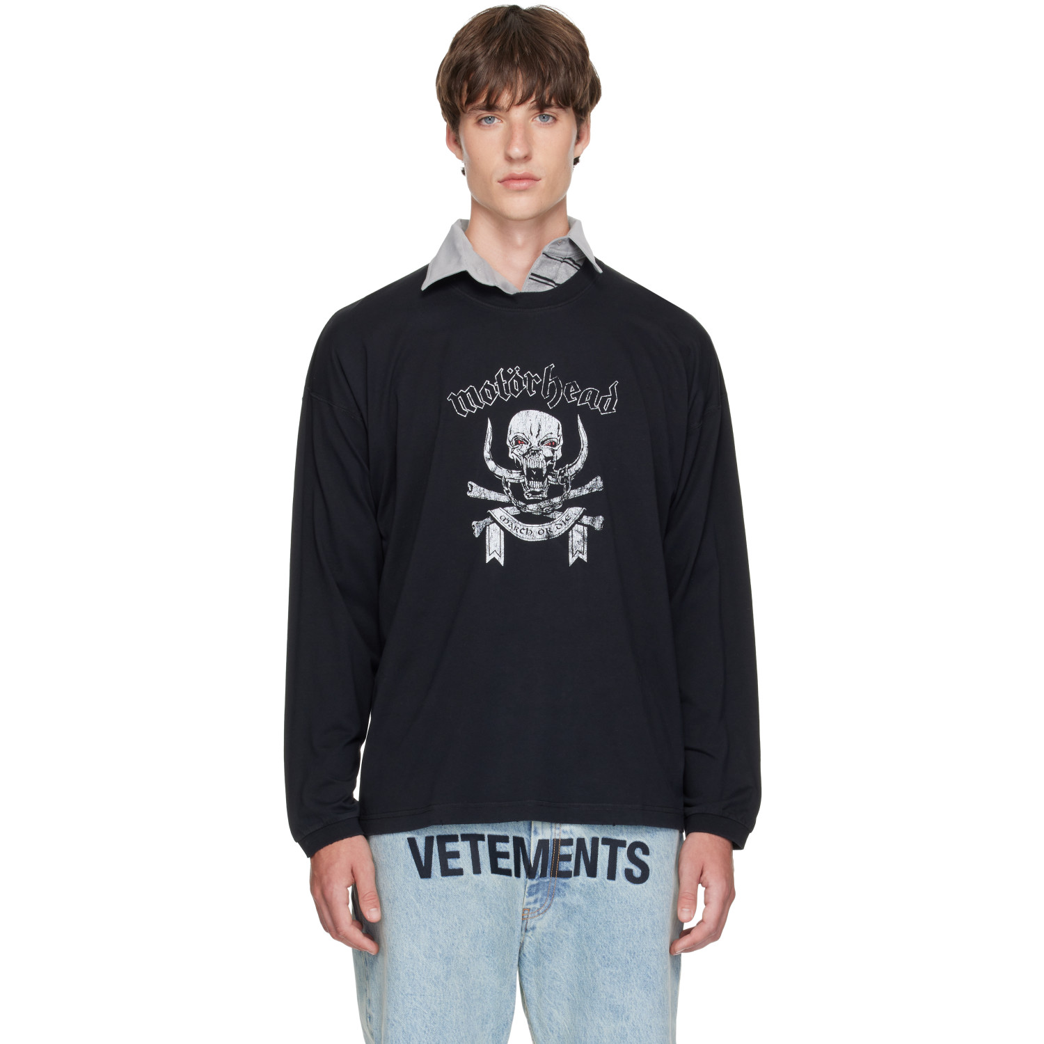 VETEMENTS Black Motörhead Edition Long Sleeve T-shirt