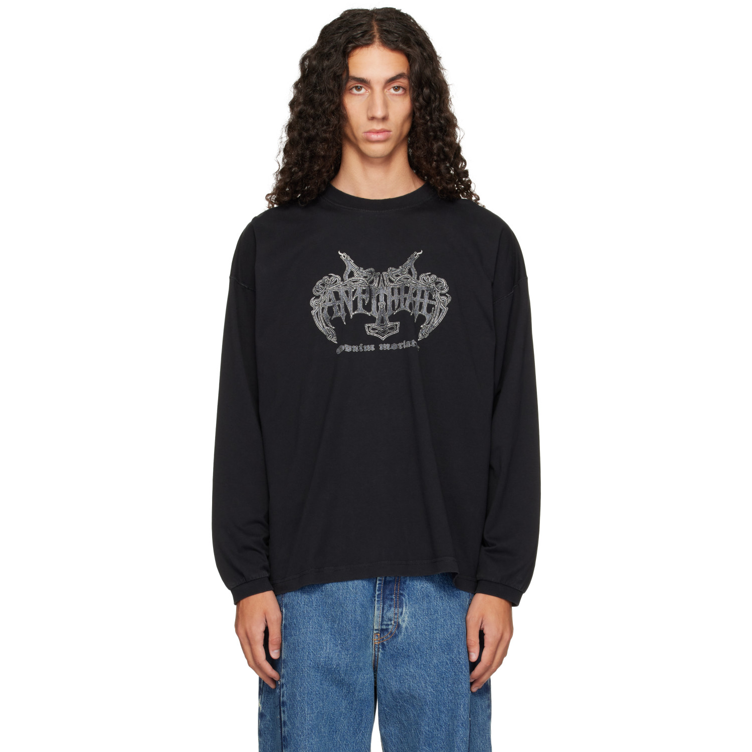 VETEMENTS Black 'Antihate' Longsleeve T-shirt