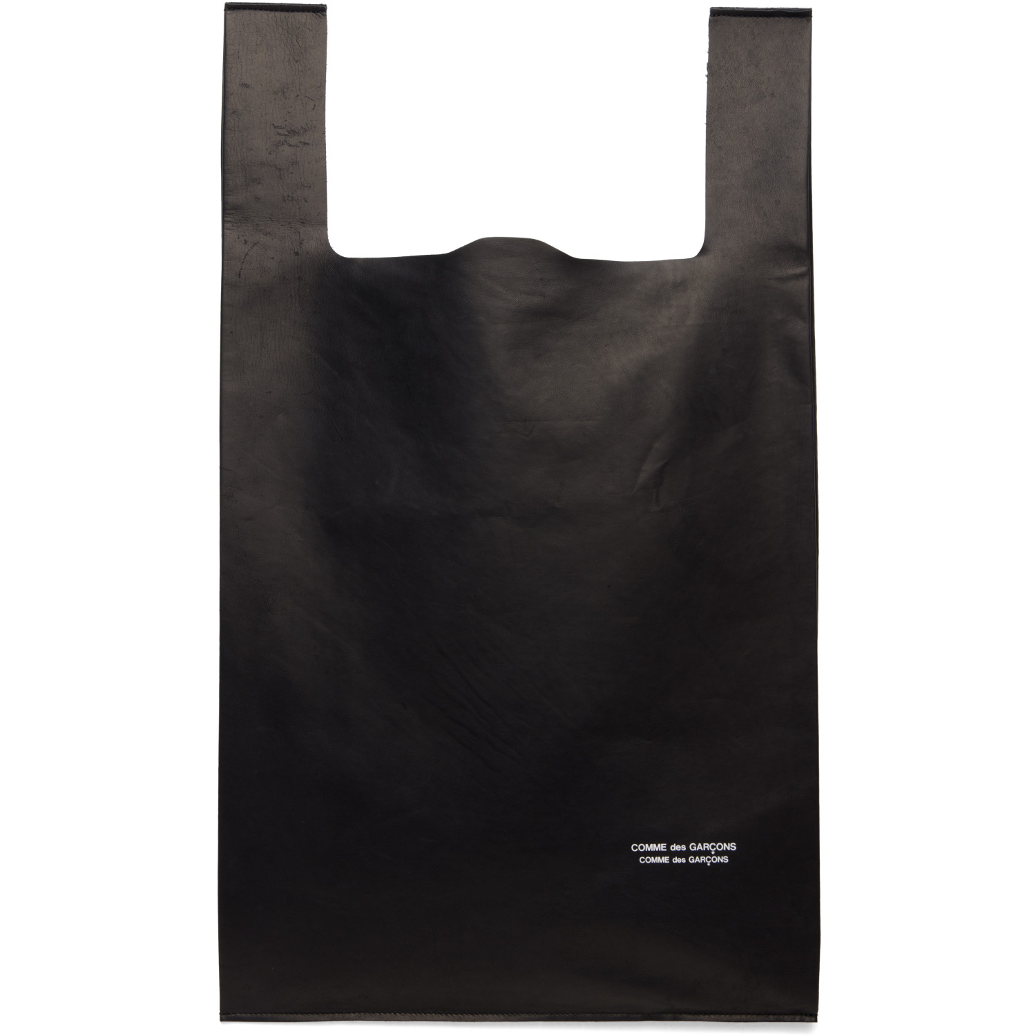 Comme Des Garçons Black Large Leather Tote In 1 Black