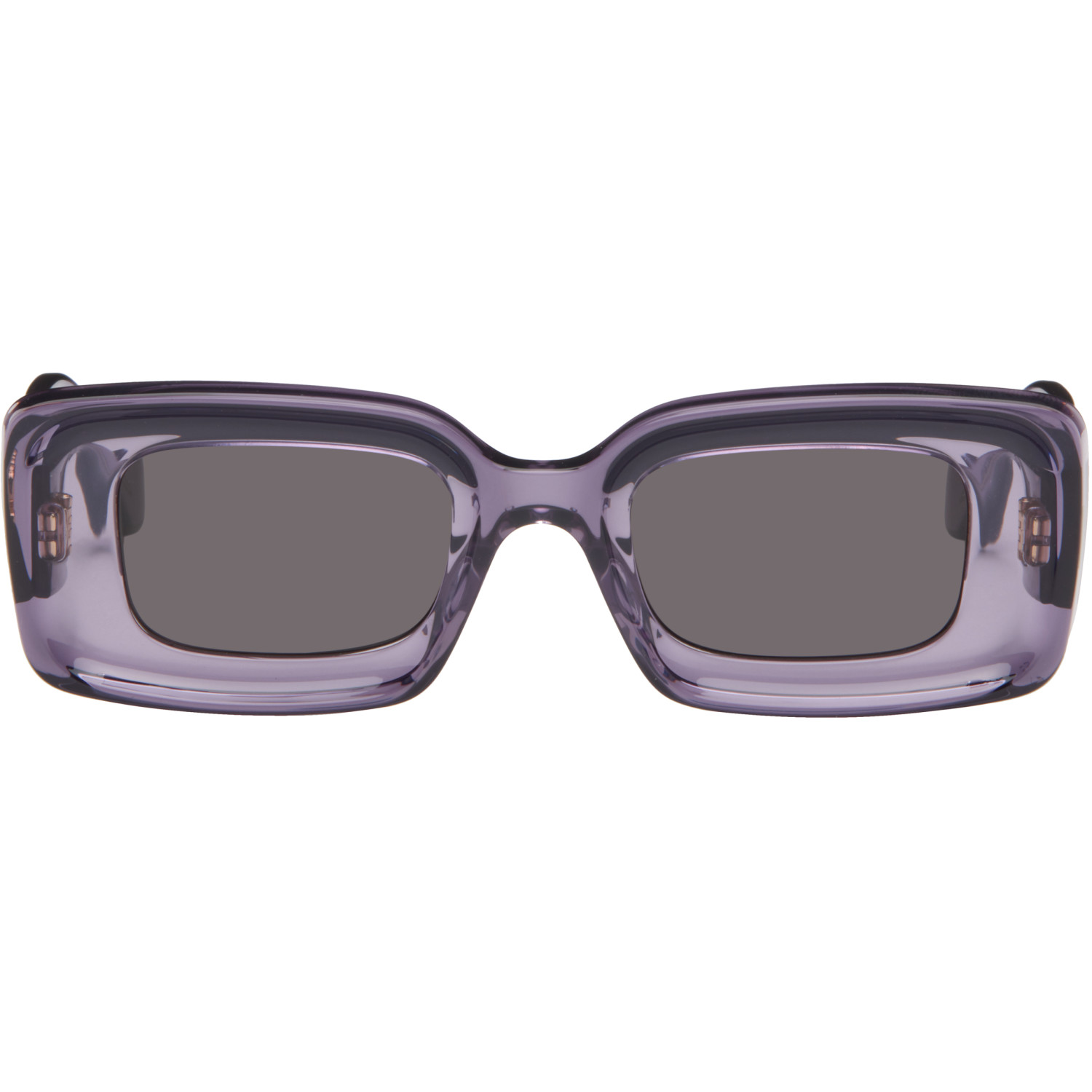 LOEWE Purple Rectangular Sunglasses