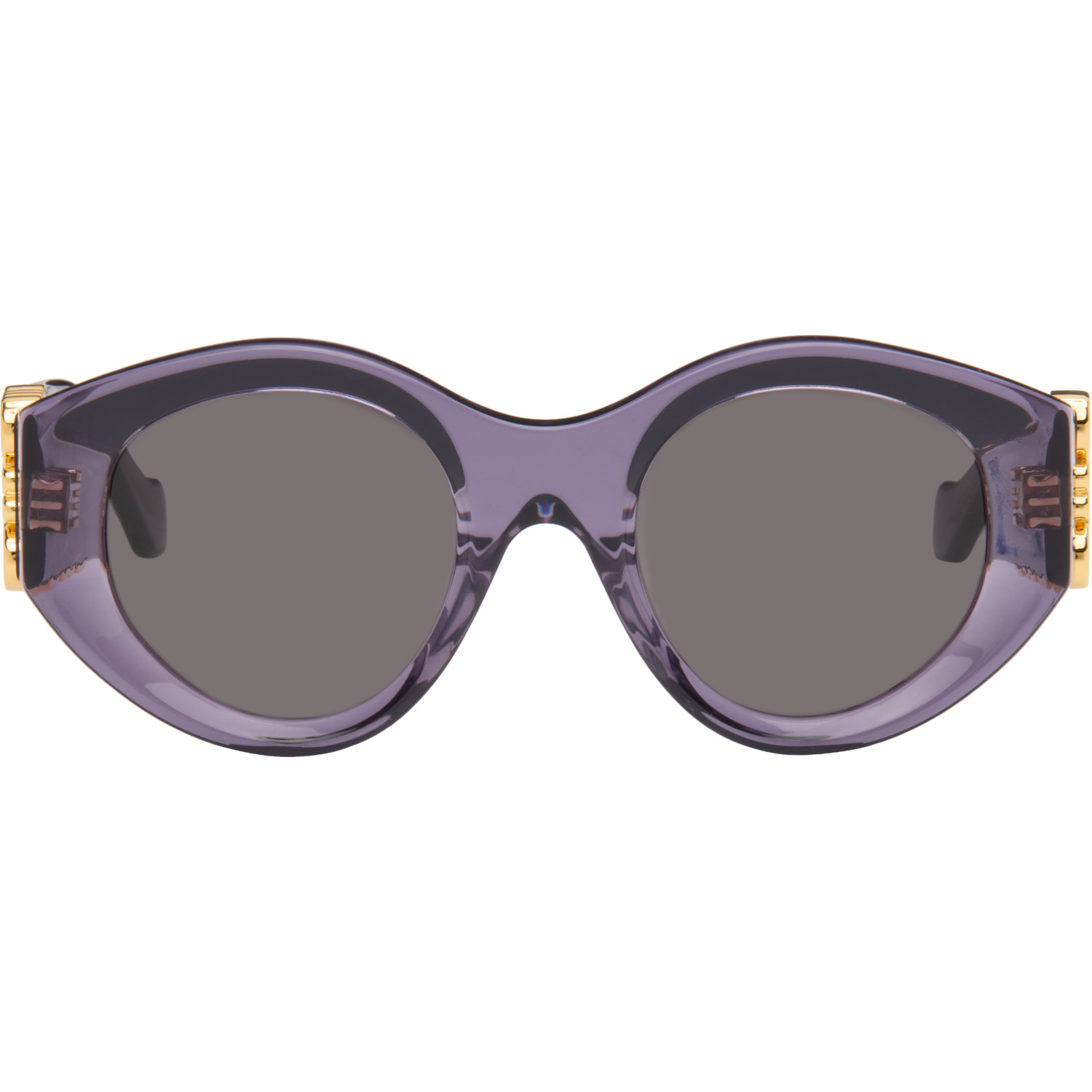 LOEWE Purple Maxi Anagram Butterfly Sunglasses
