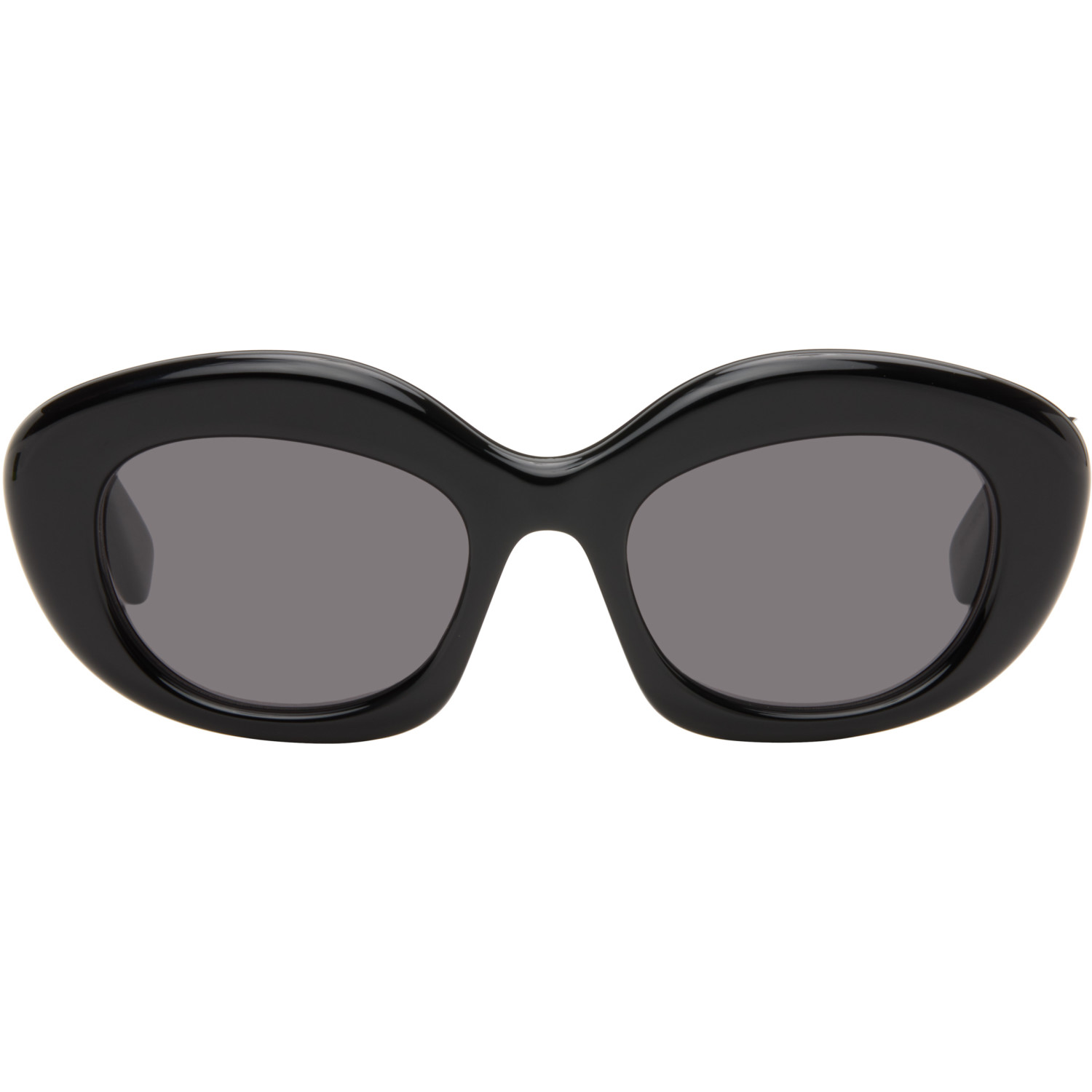 LOEWE Black Curvy Logo Cat Eye Sunglasses