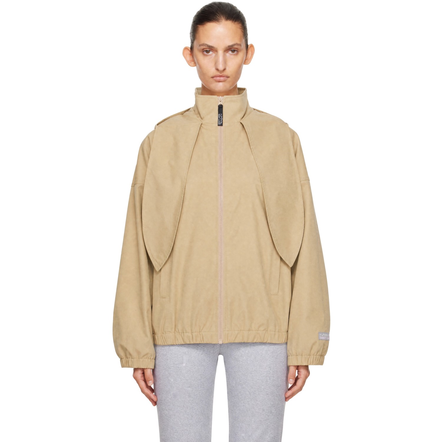 Sandy Liang Beige Torry Jacket