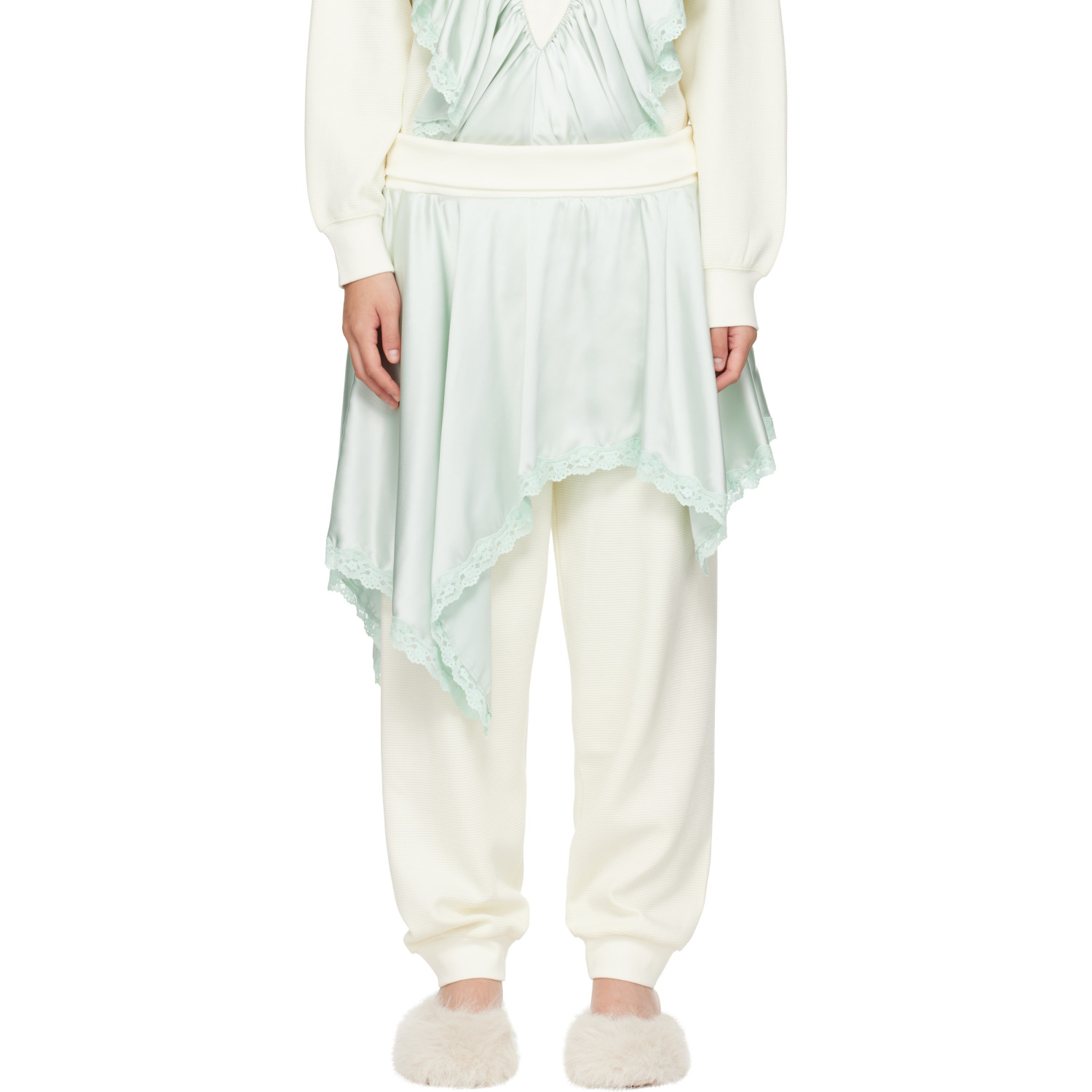 Sandy Liang Off-White Rue Trousers