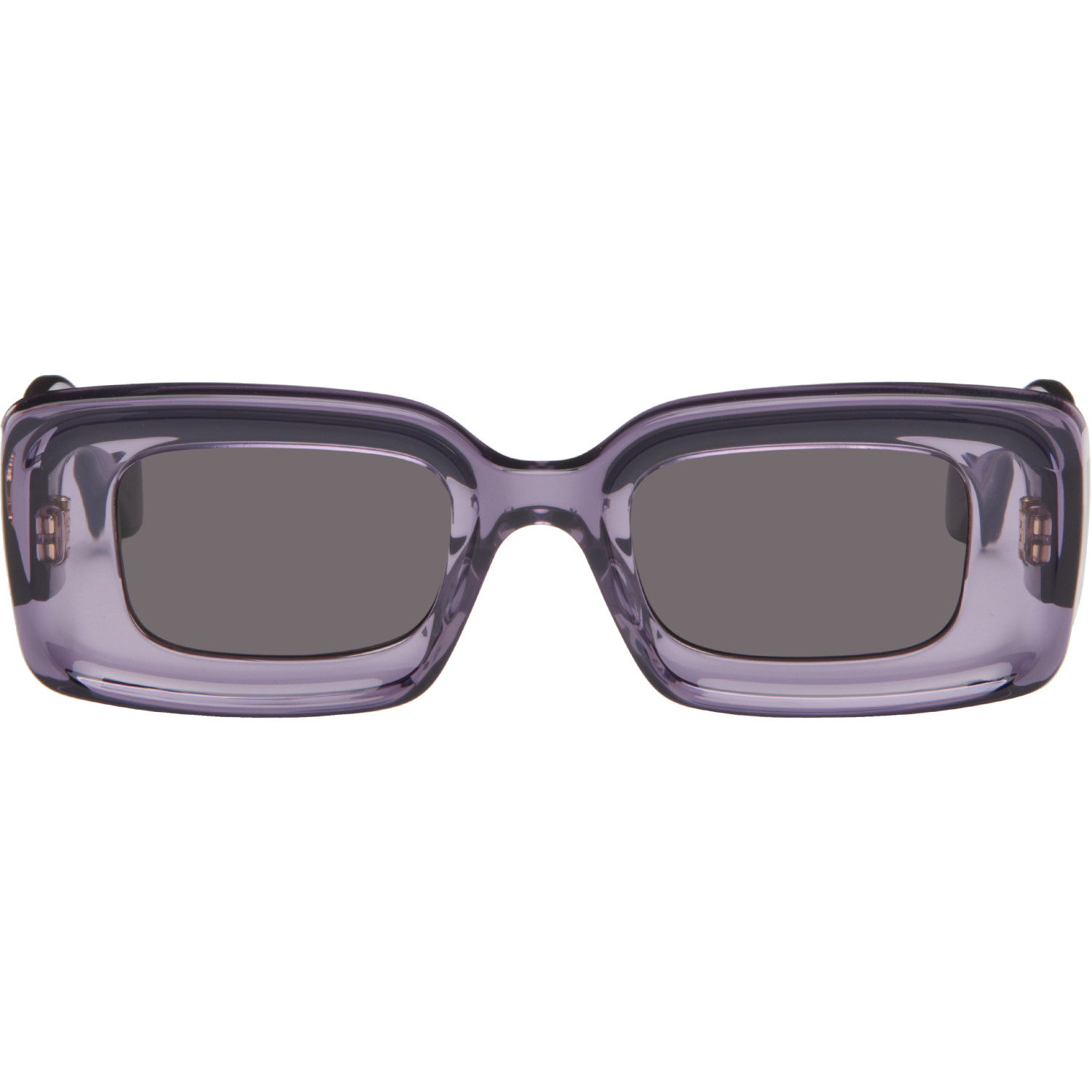 LOEWE Purple Rectangular Sunglasses