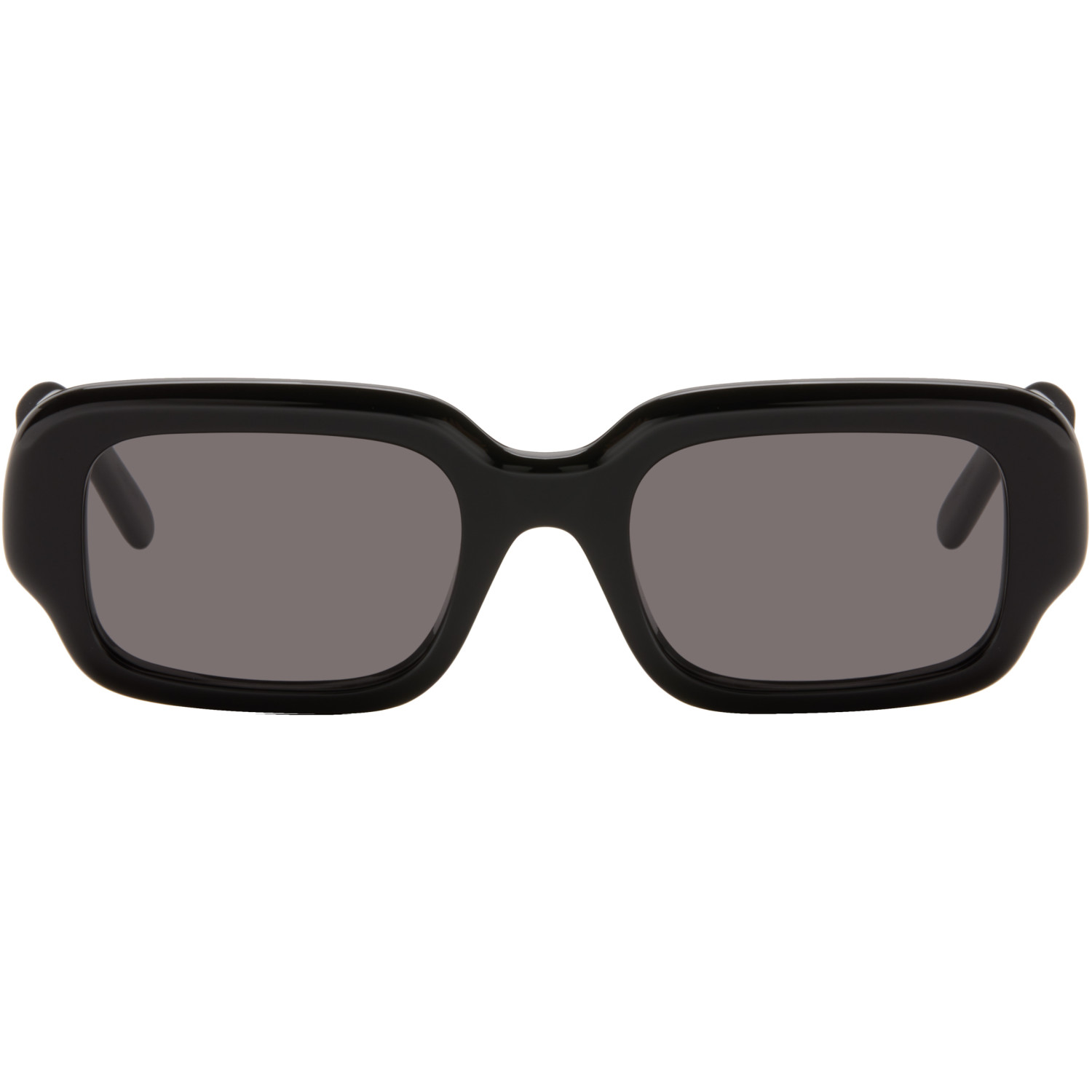 LOEWE Black Rectangular Slim Sunglasses