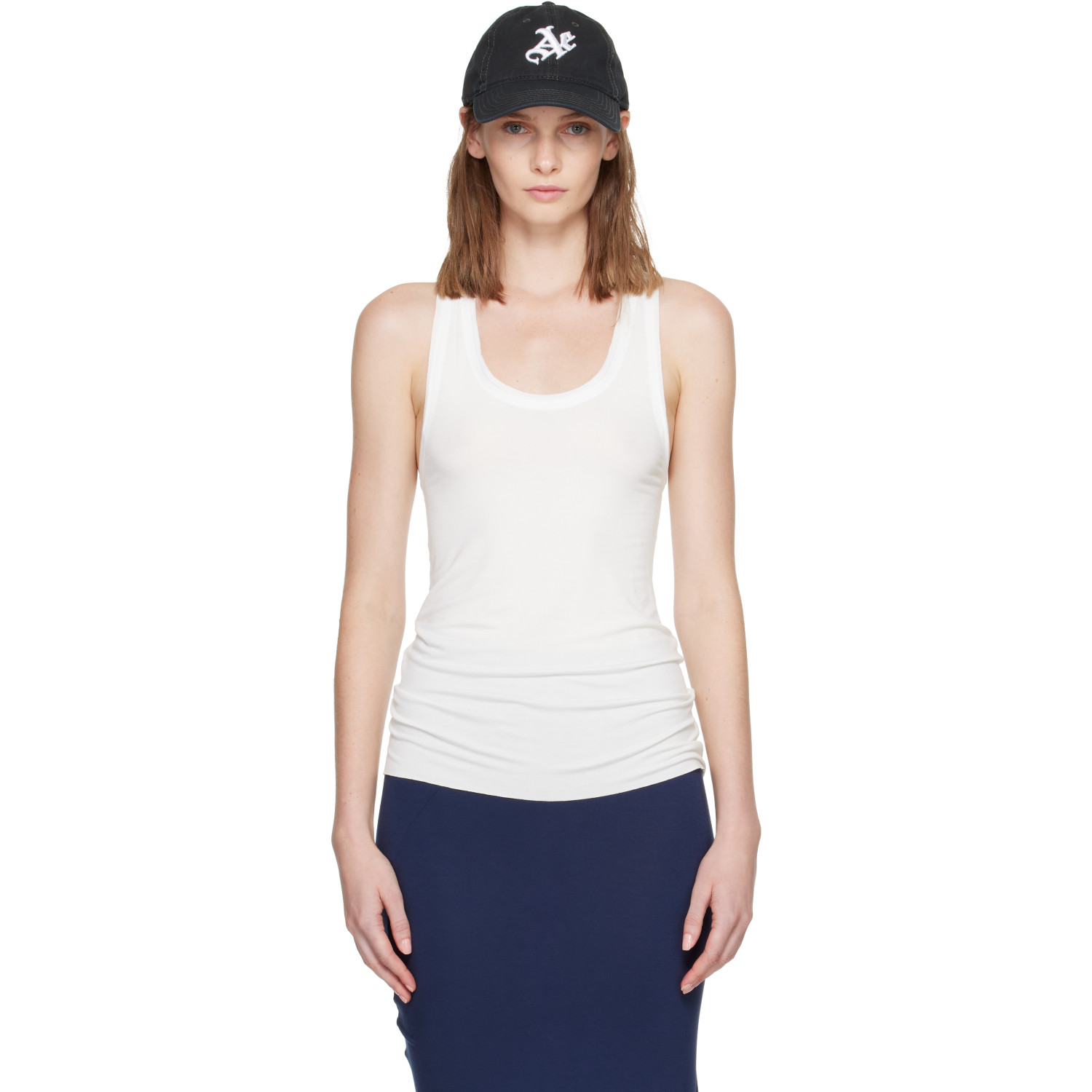 AARON ESH White Vest Tank Top