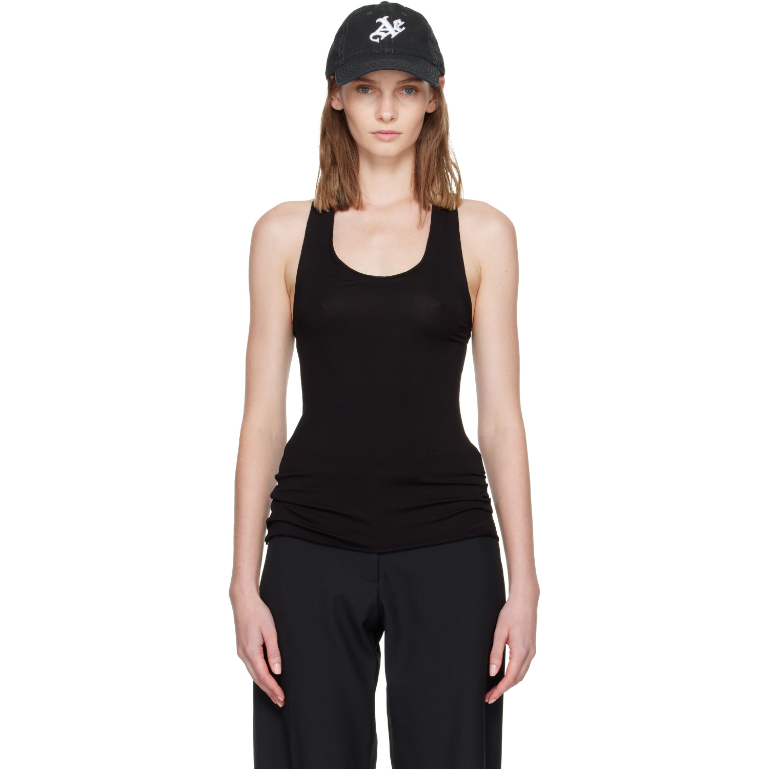 AARON ESH Black Vest Tank Top