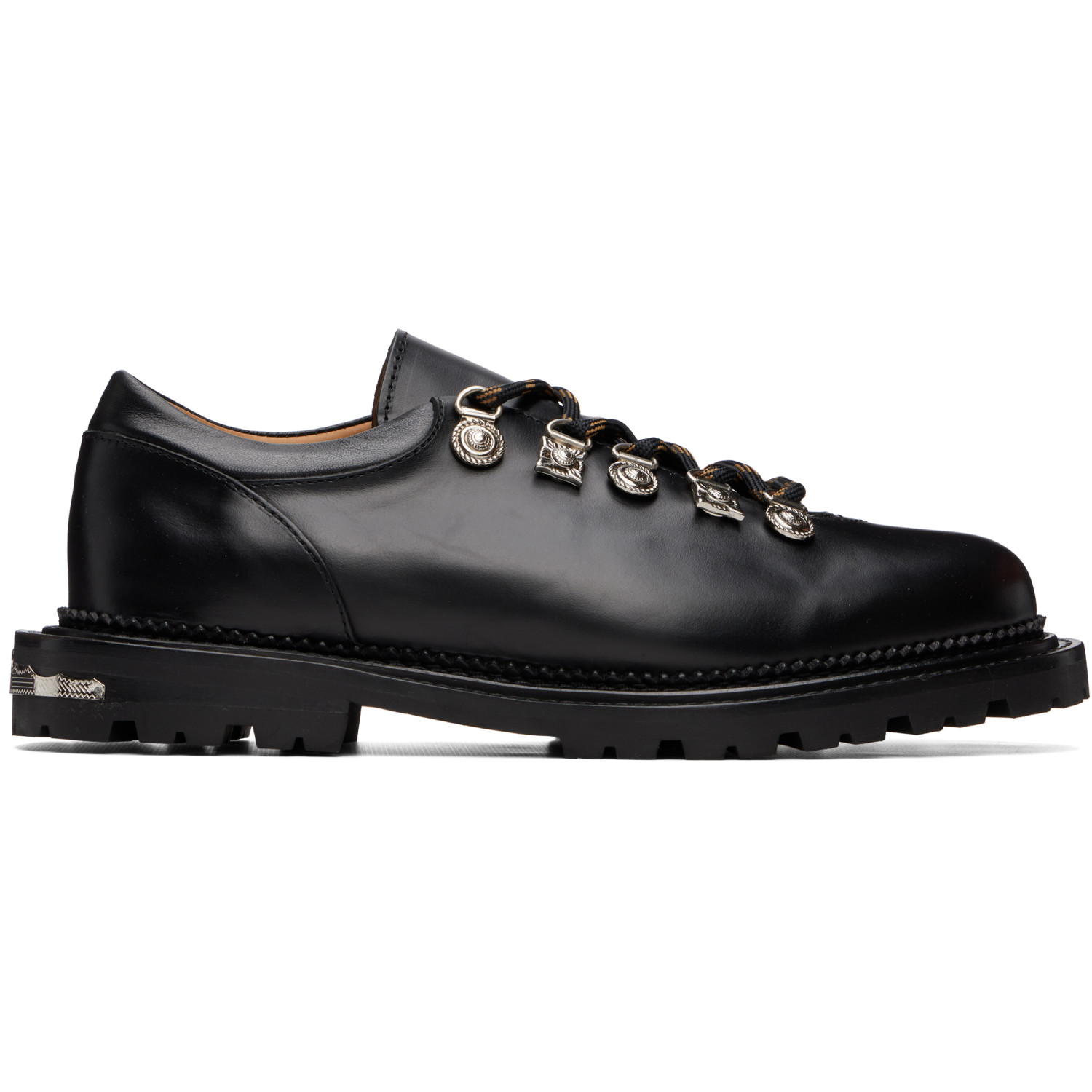Toga Virilis Black Hard Leather Derbys
