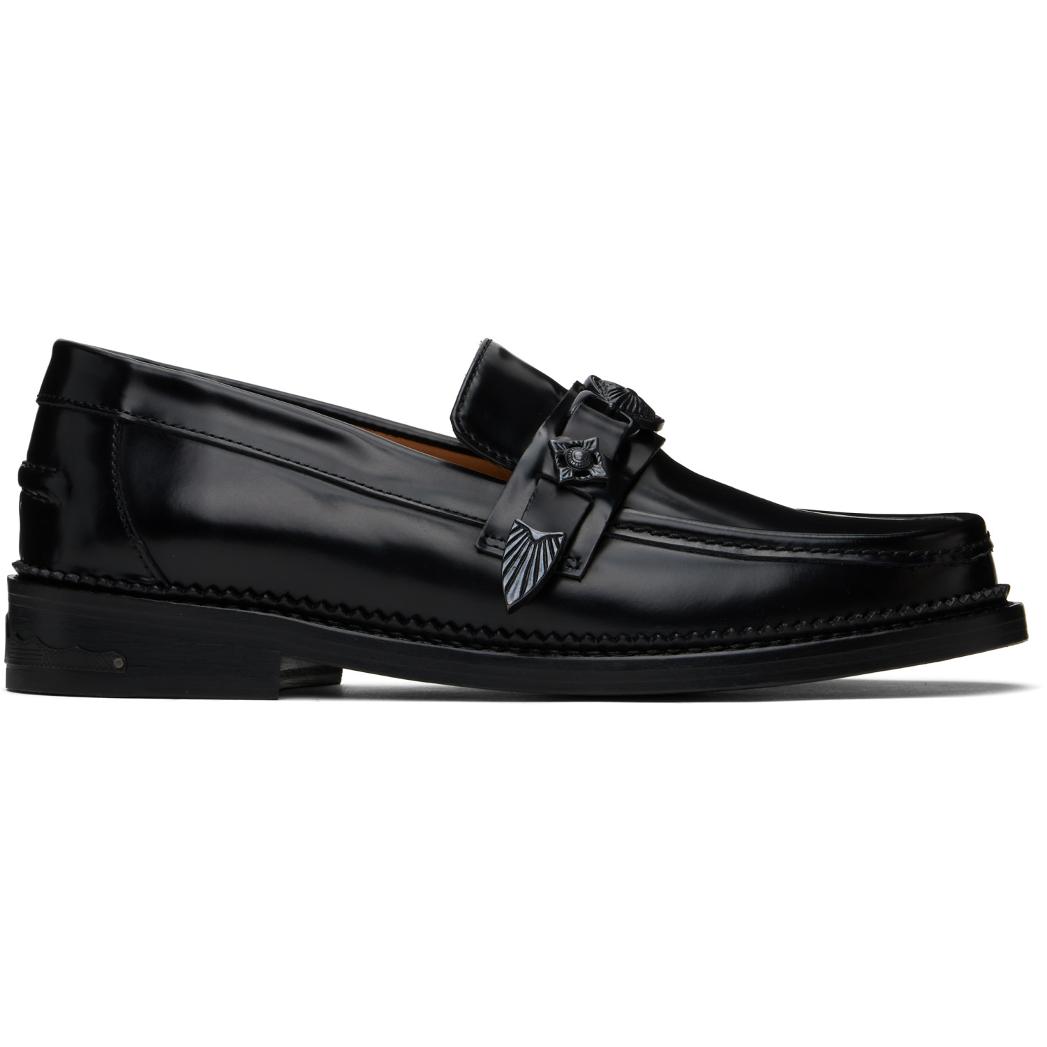 Toga Virilis SSENSE Exclusive Black Leather Loafers
