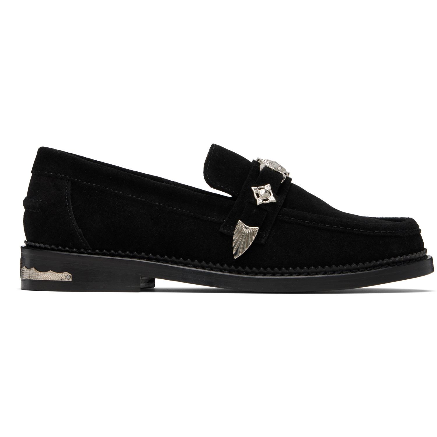 Toga Virilis SSENSE Exclusive Black Suede Loafers