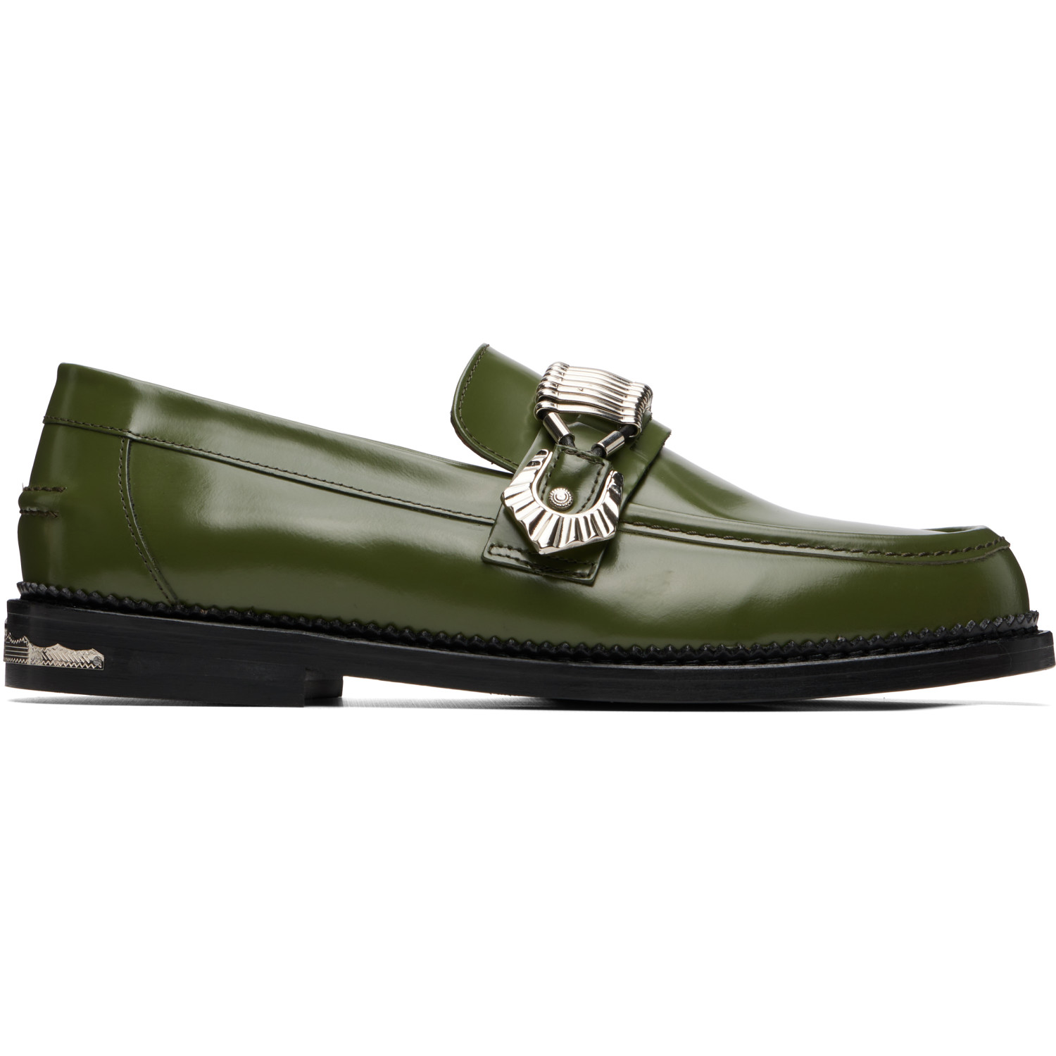 Toga Virilis SSENSE Exclusive Green AJ1186 Loafers