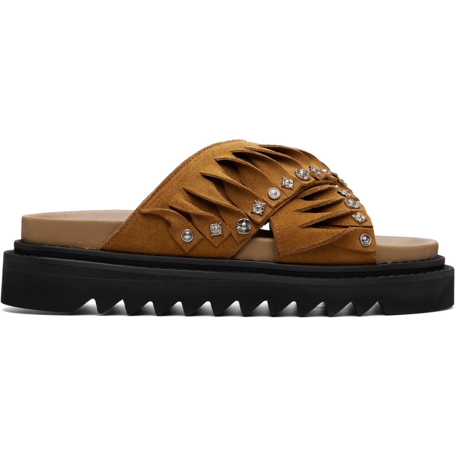 Toga Virilis Tan Suede Sandals