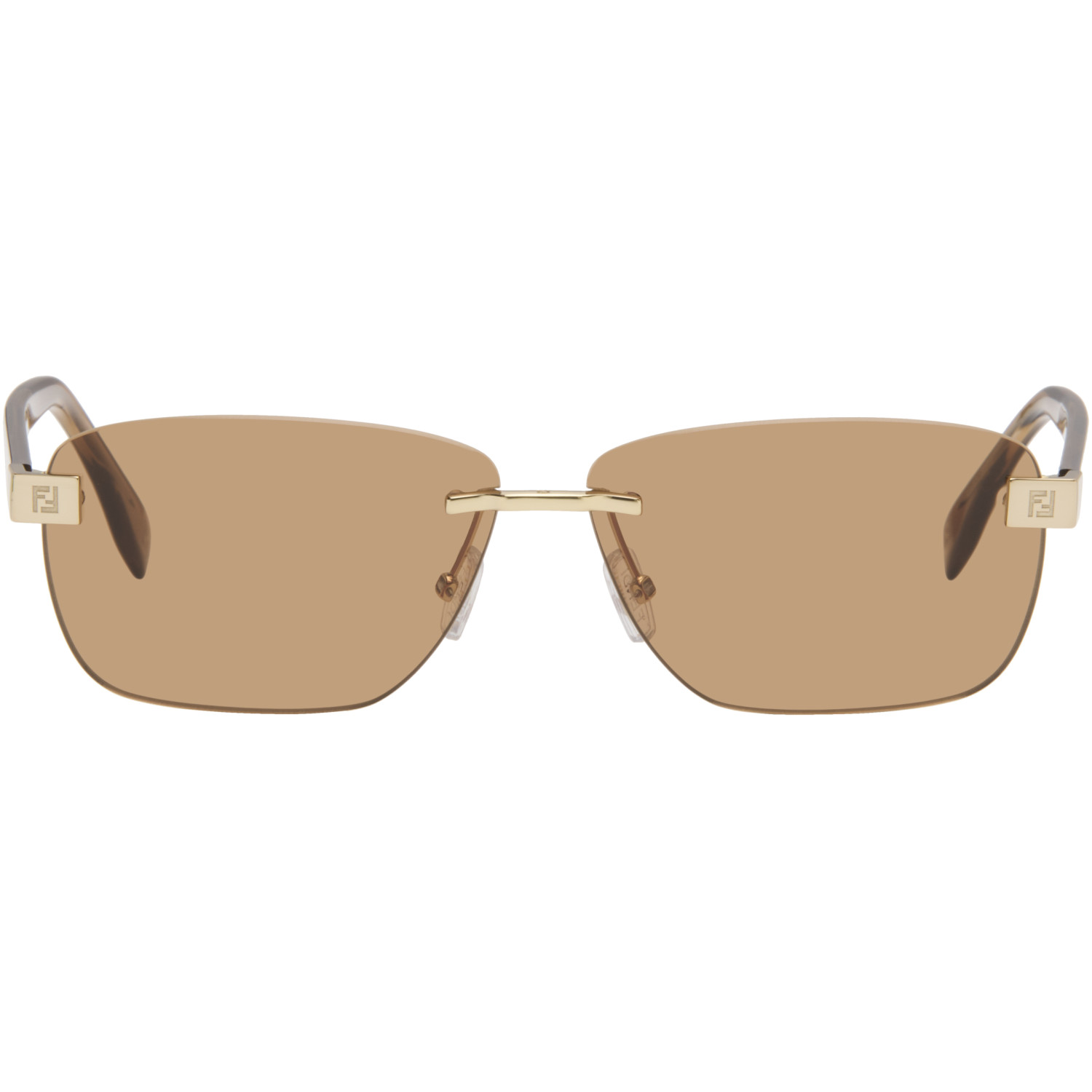 Fendi Gold 'Fendi Sky' Sunglasses