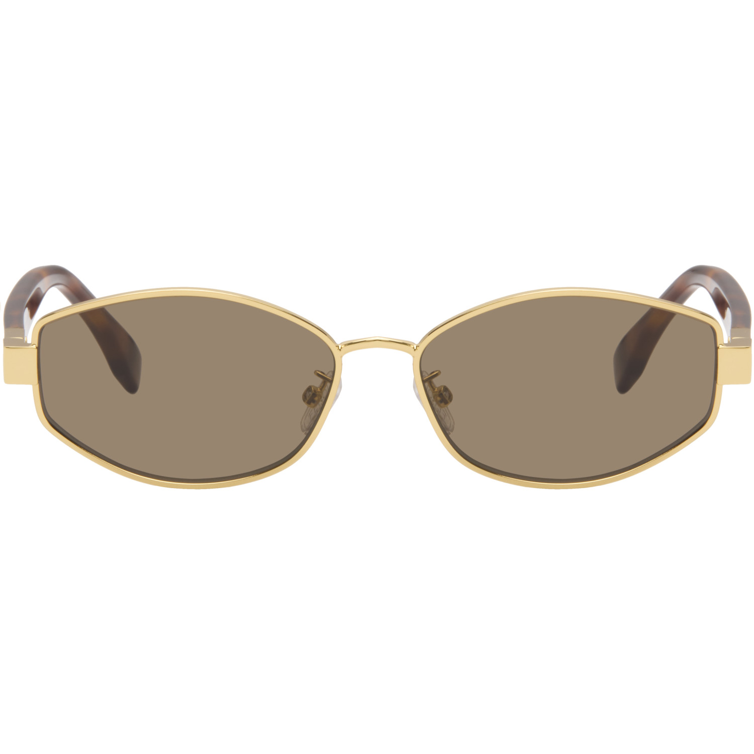 Fendi Gold Baguette Sunglasses