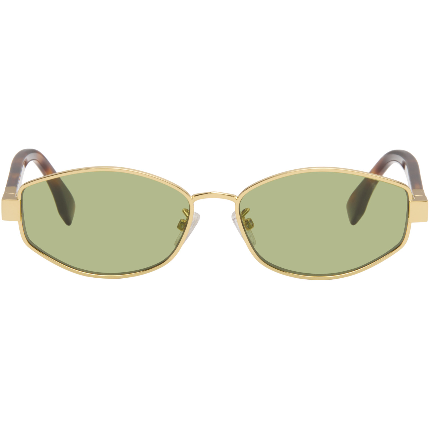 Fendi Gold Baguette Sunglasses