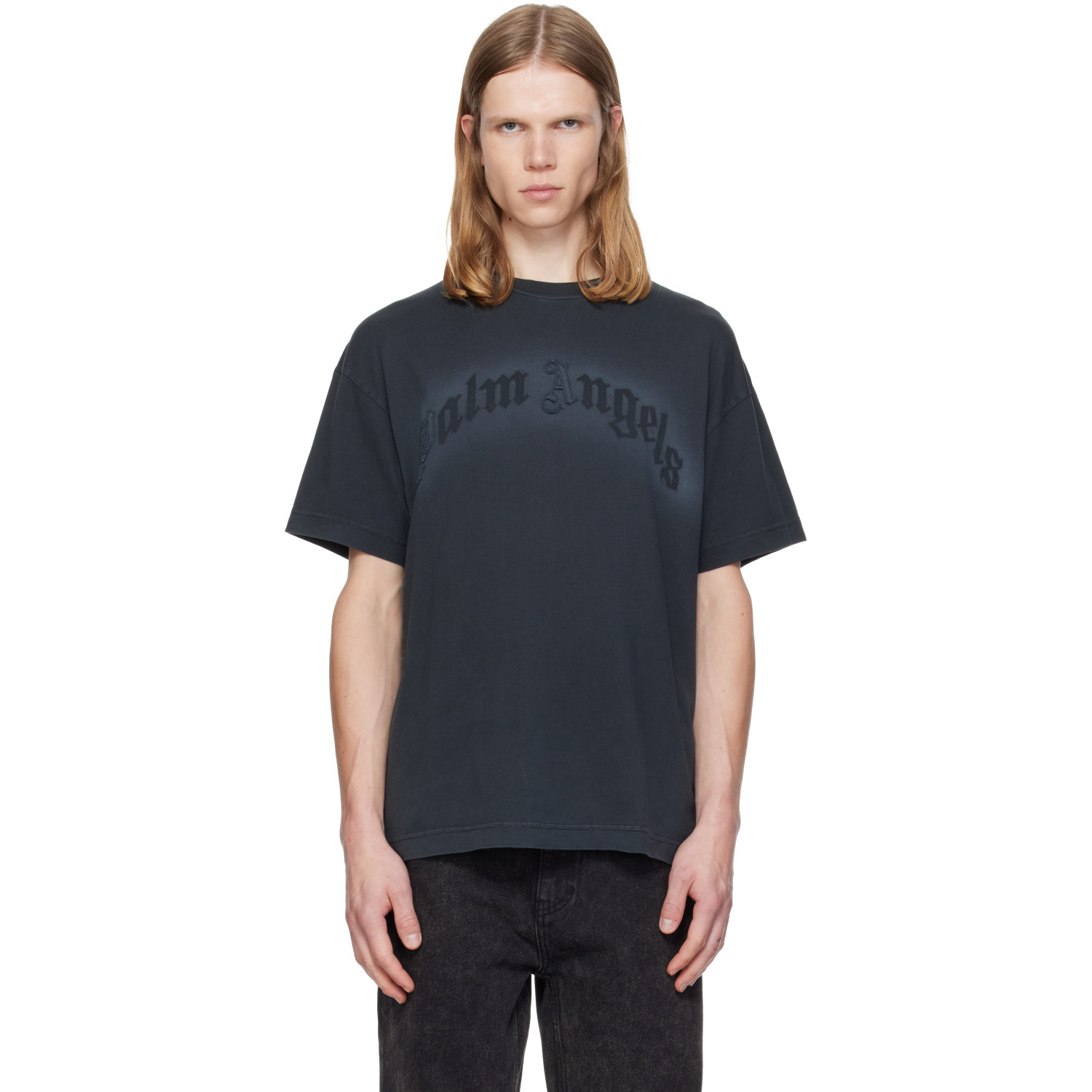 Palm Angels Black Patch Regular T-shirt