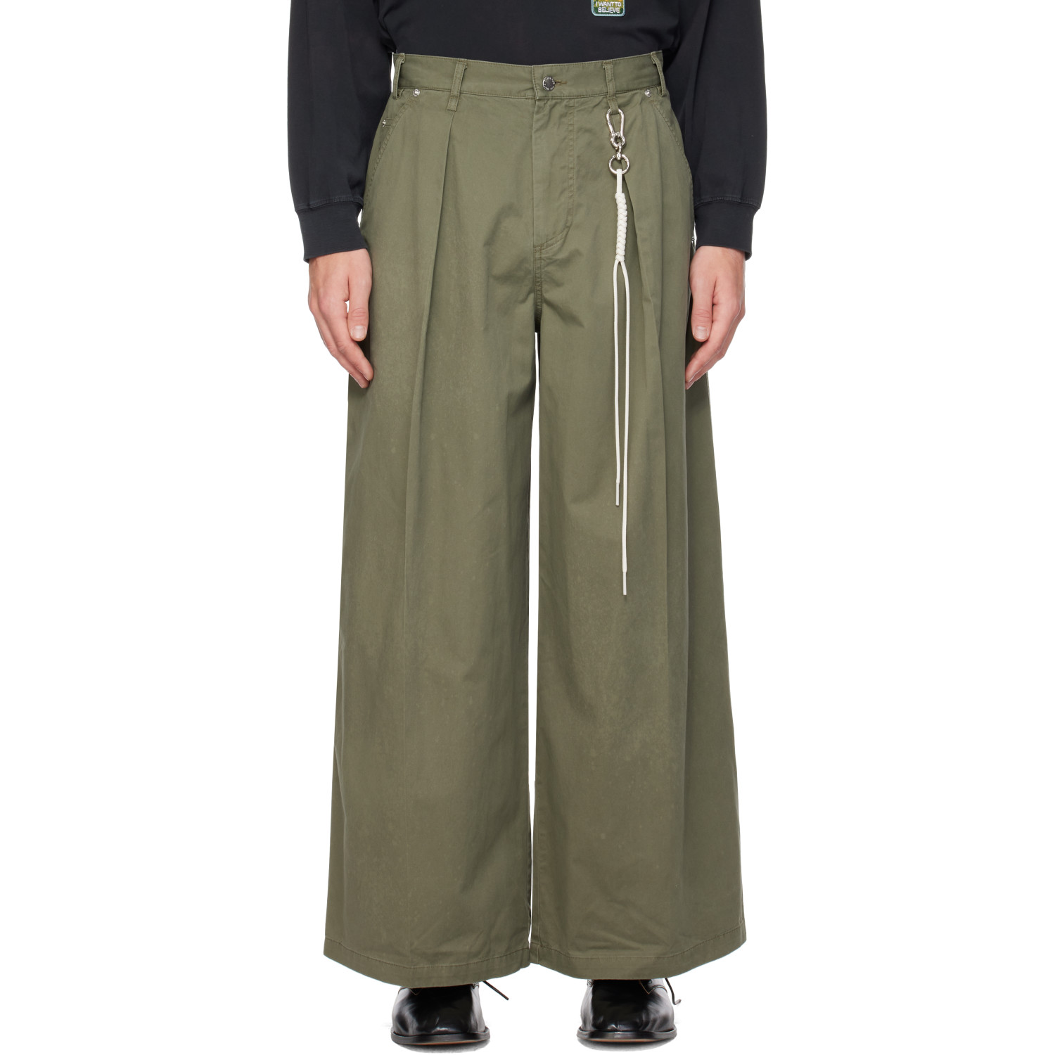Song for the Mute Green Super Baggy Trousers