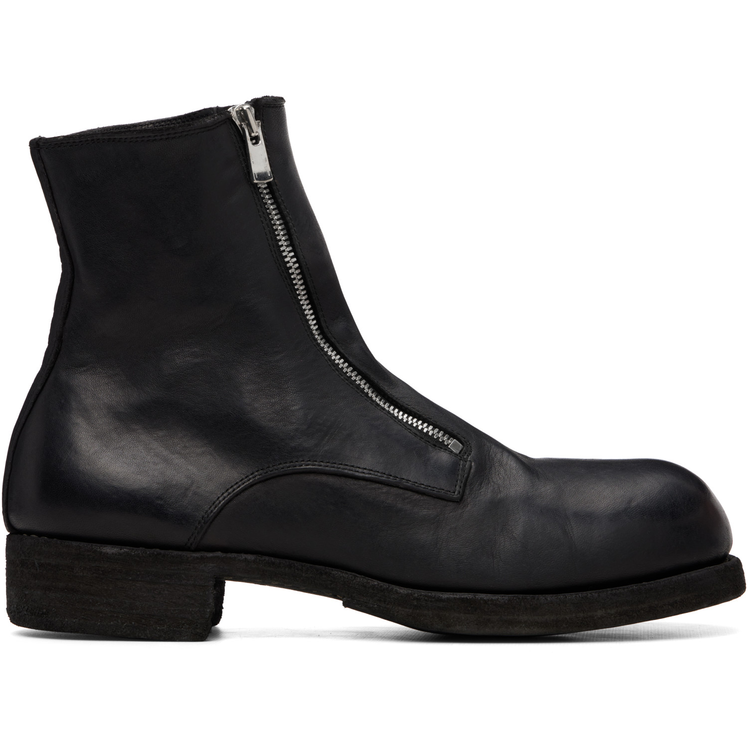 Guidi Black GR07FZ Zip Up Boots