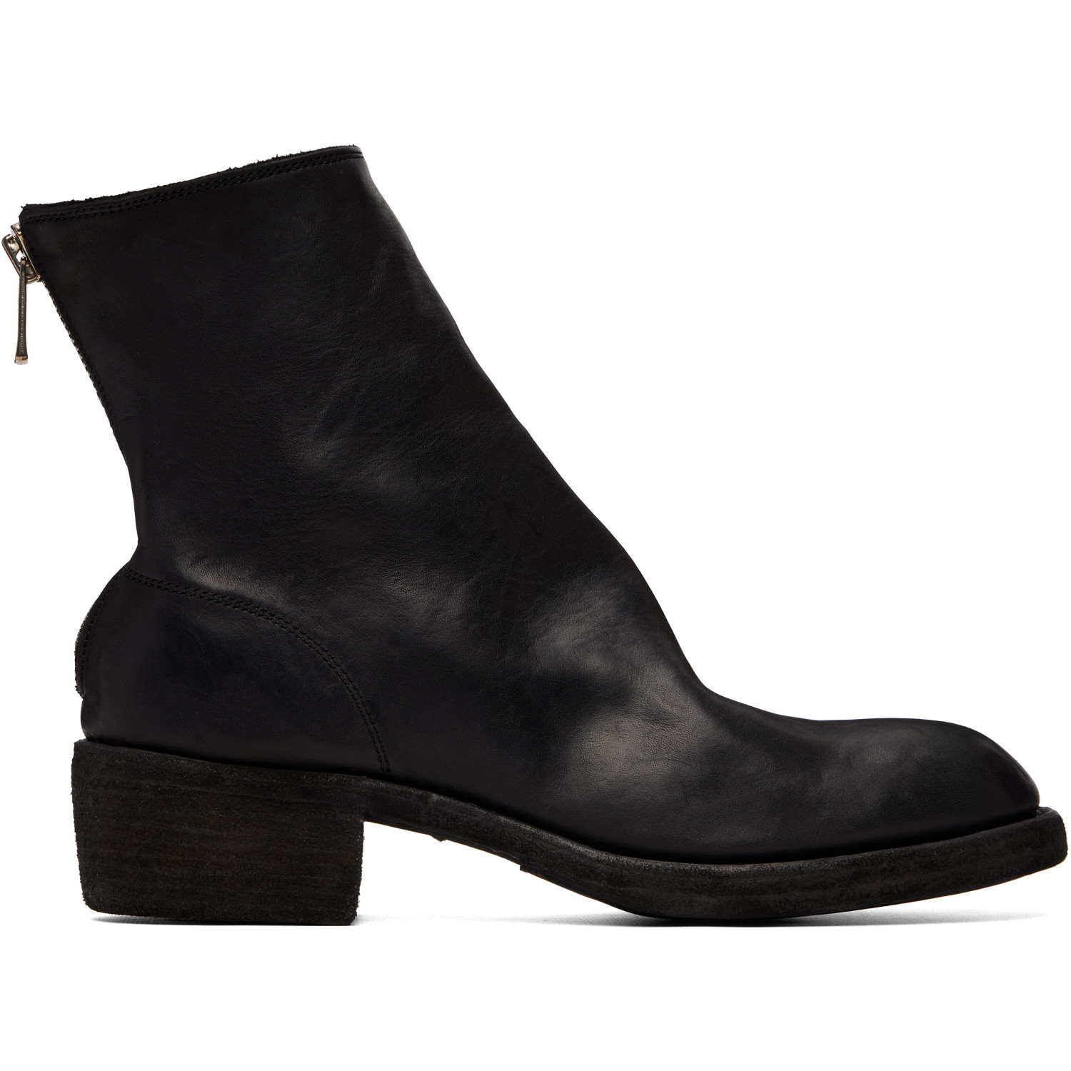 Guidi Black Back Zip Boots
