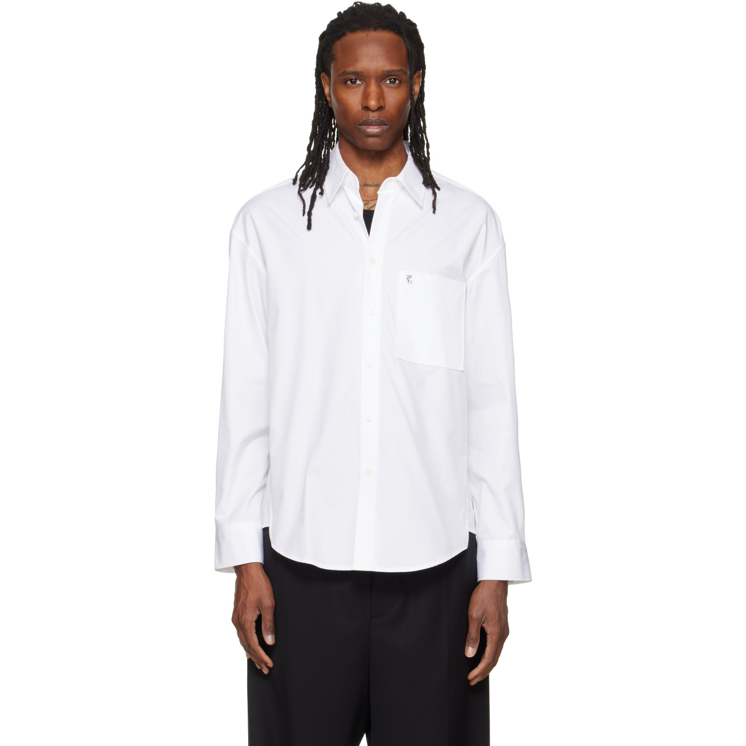 WOOYOUNGMI White Regular Fit Cotton Shirt