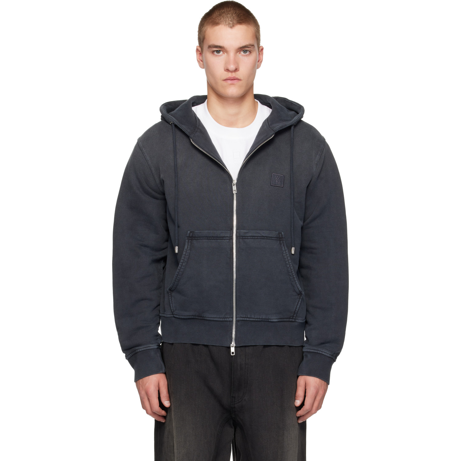 WOOYOUNGMI Gray Faded Hoodie