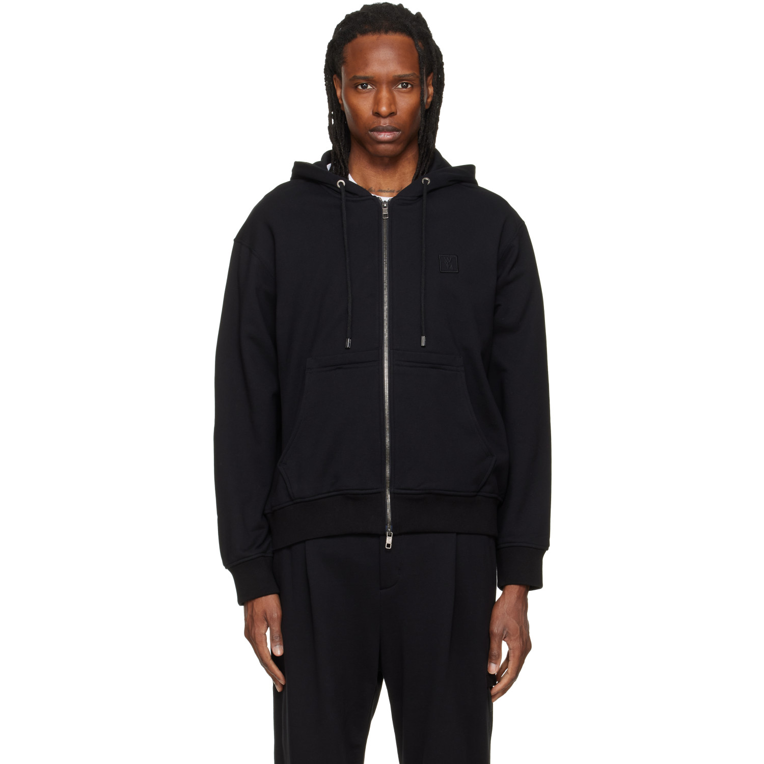 WOOYOUNGMI Black Zip Hoodie
