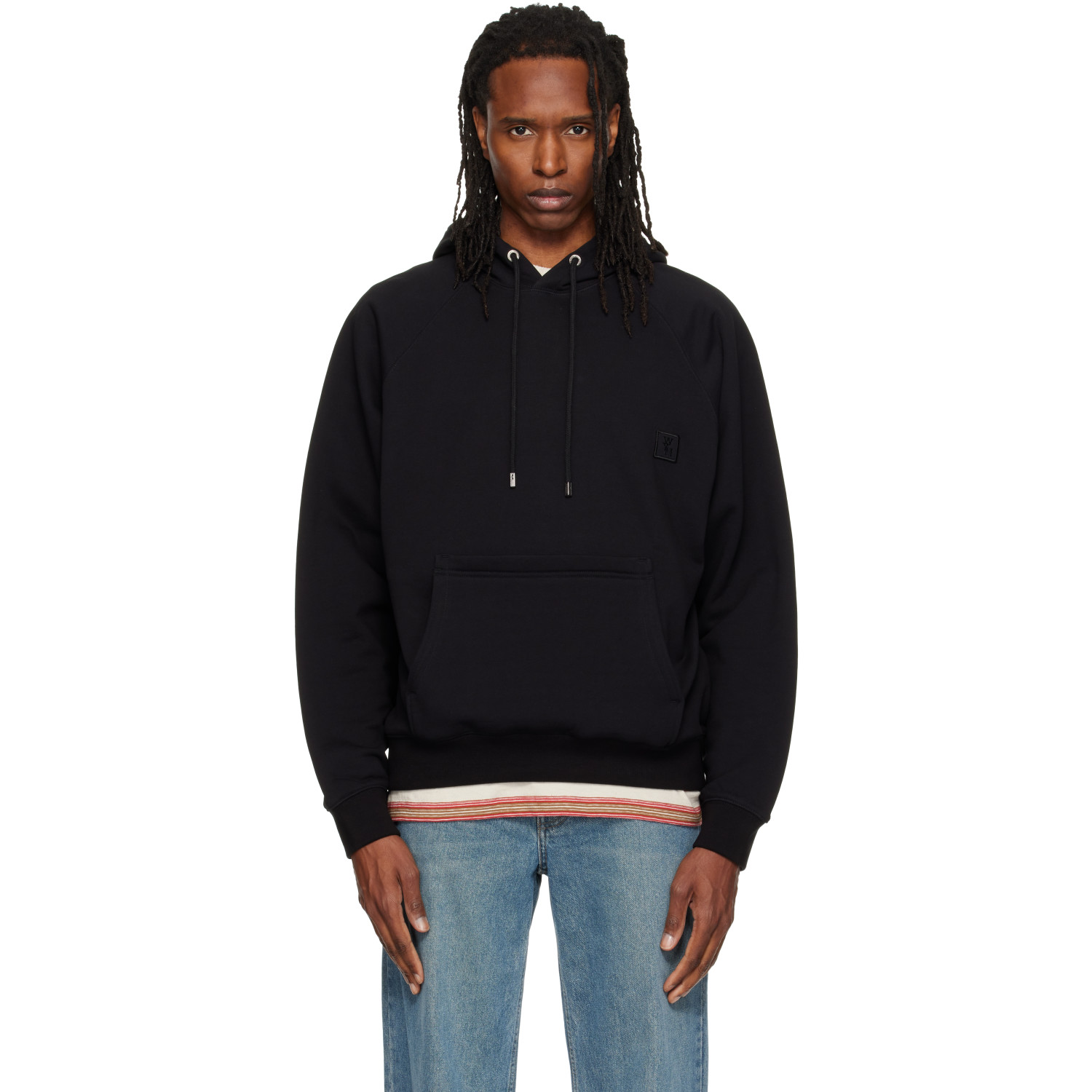 WOOYOUNGMI Black Logo Hoodie