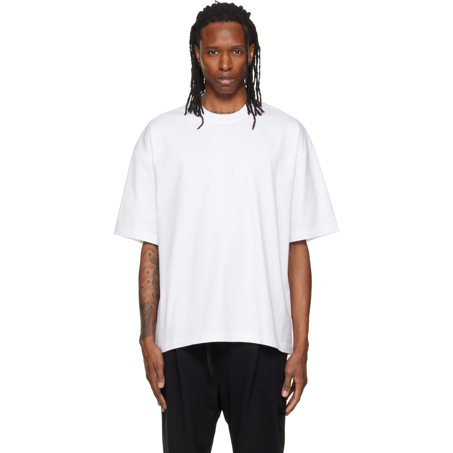 WOOYOUNGMI White Oversized Cotton T-shirt