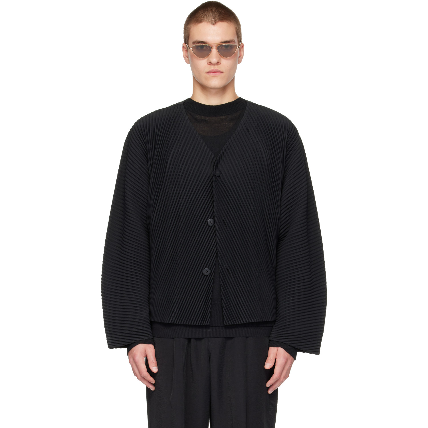 HOMME PLISSÉ ISSEY MIYAKE Black Slash Jacket