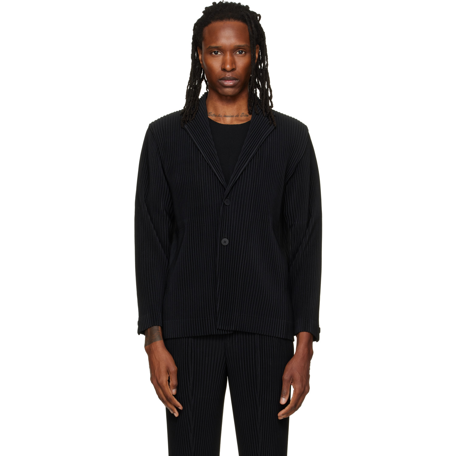 HOMME PLISSÉ ISSEY MIYAKE Black August Tailored Pleats 1 Blazer