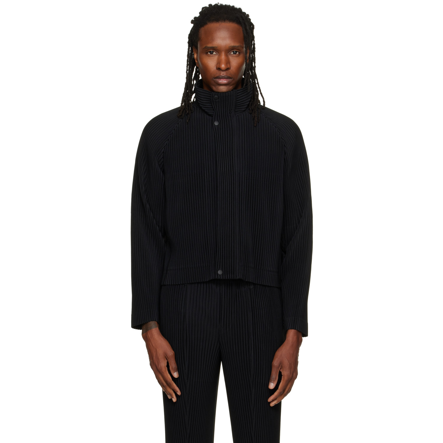 HOMME PLISSÉ ISSEY MIYAKE Black Tailored Pleats 1 Jacket