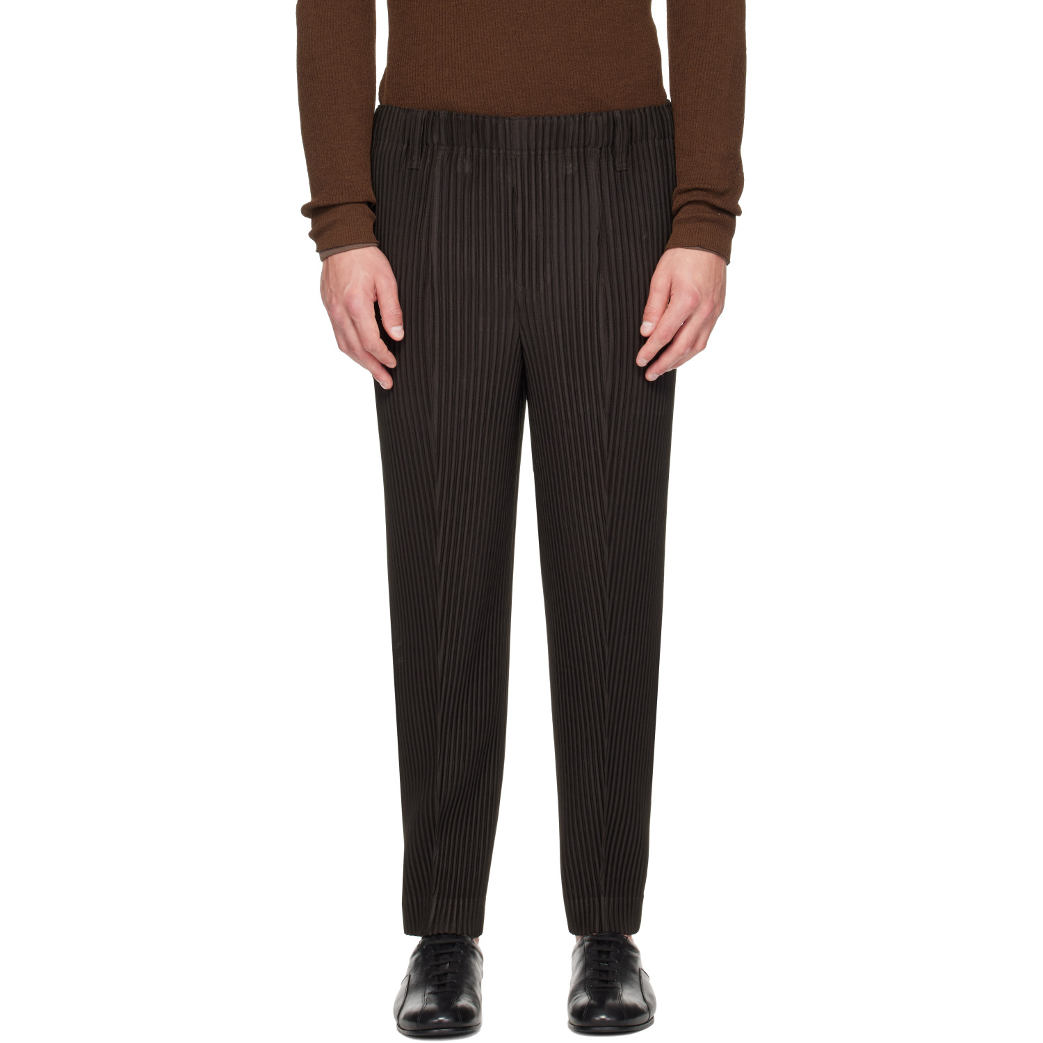 HOMME PLISSÉ ISSEY MIYAKE Brown Compleat Trousers