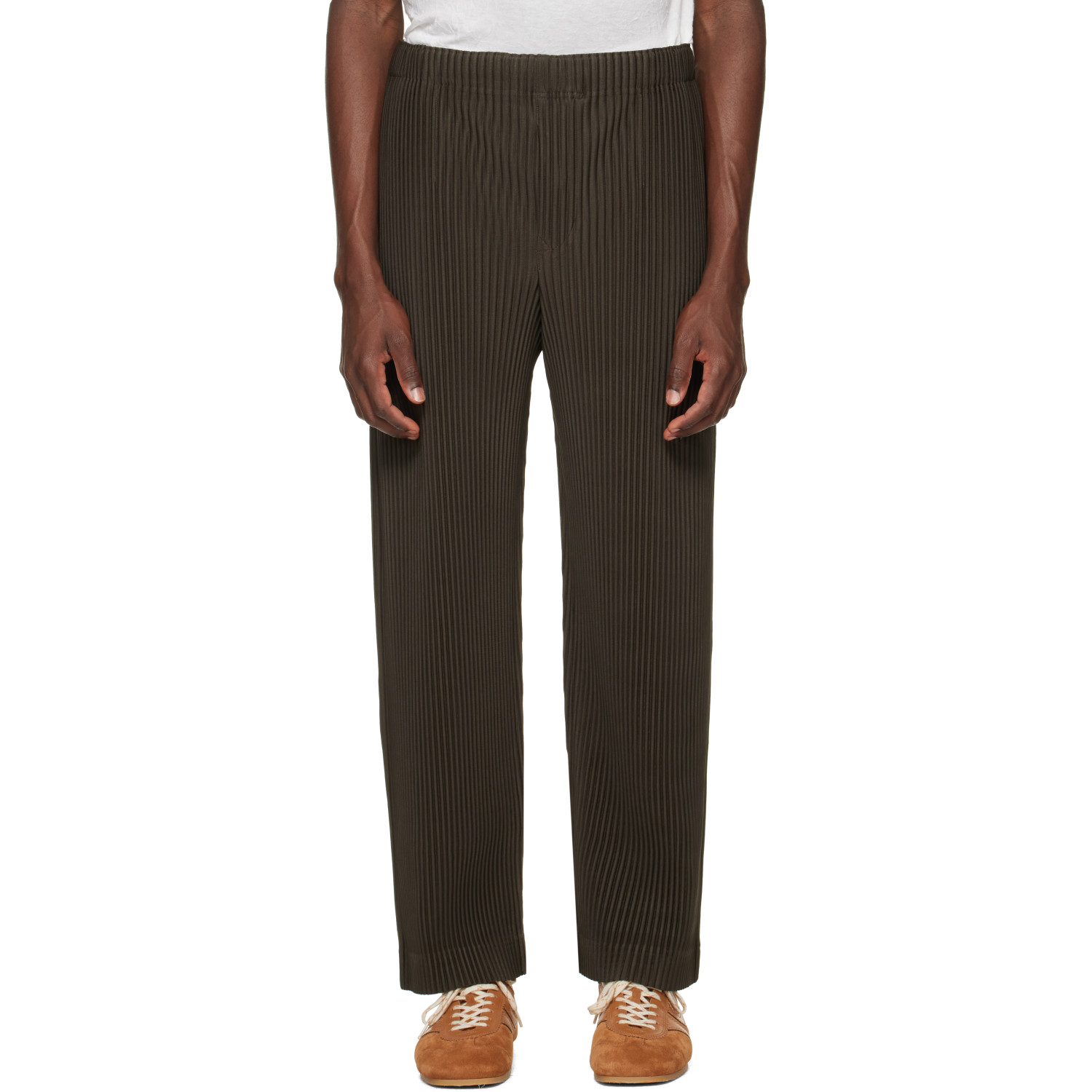 HOMME PLISSÉ ISSEY MIYAKE Brown Monthly Colors July Trousers