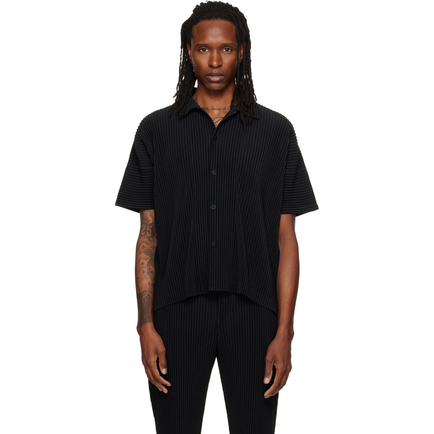 HOMME PLISSÉ ISSEY MIYAKE Black August Monthly Colors Shirt
