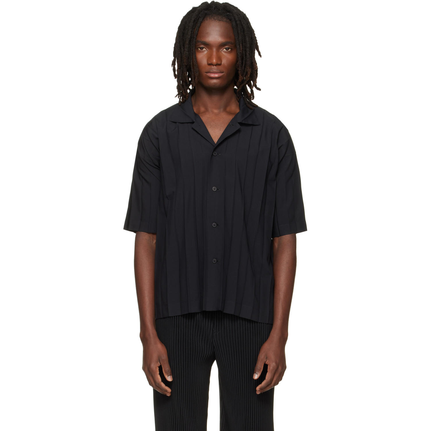 HOMME PLISSÉ ISSEY MIYAKE Black Edge Shirt
