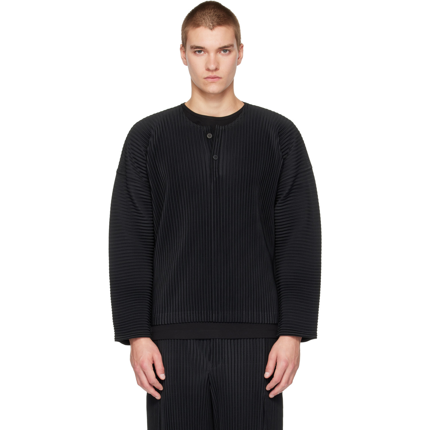 HOMME PLISSÉ ISSEY MIYAKE Black Monthly Colors September Shirt
