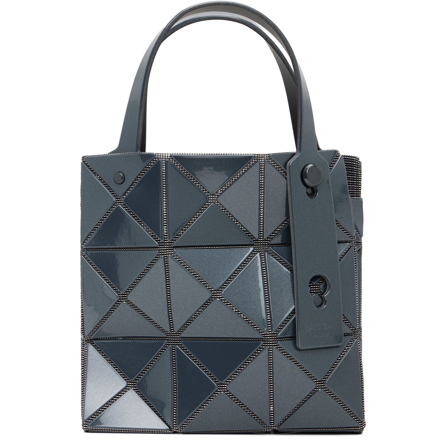 BAO BAO ISSEY MIYAKE Gray Small Carat Bag