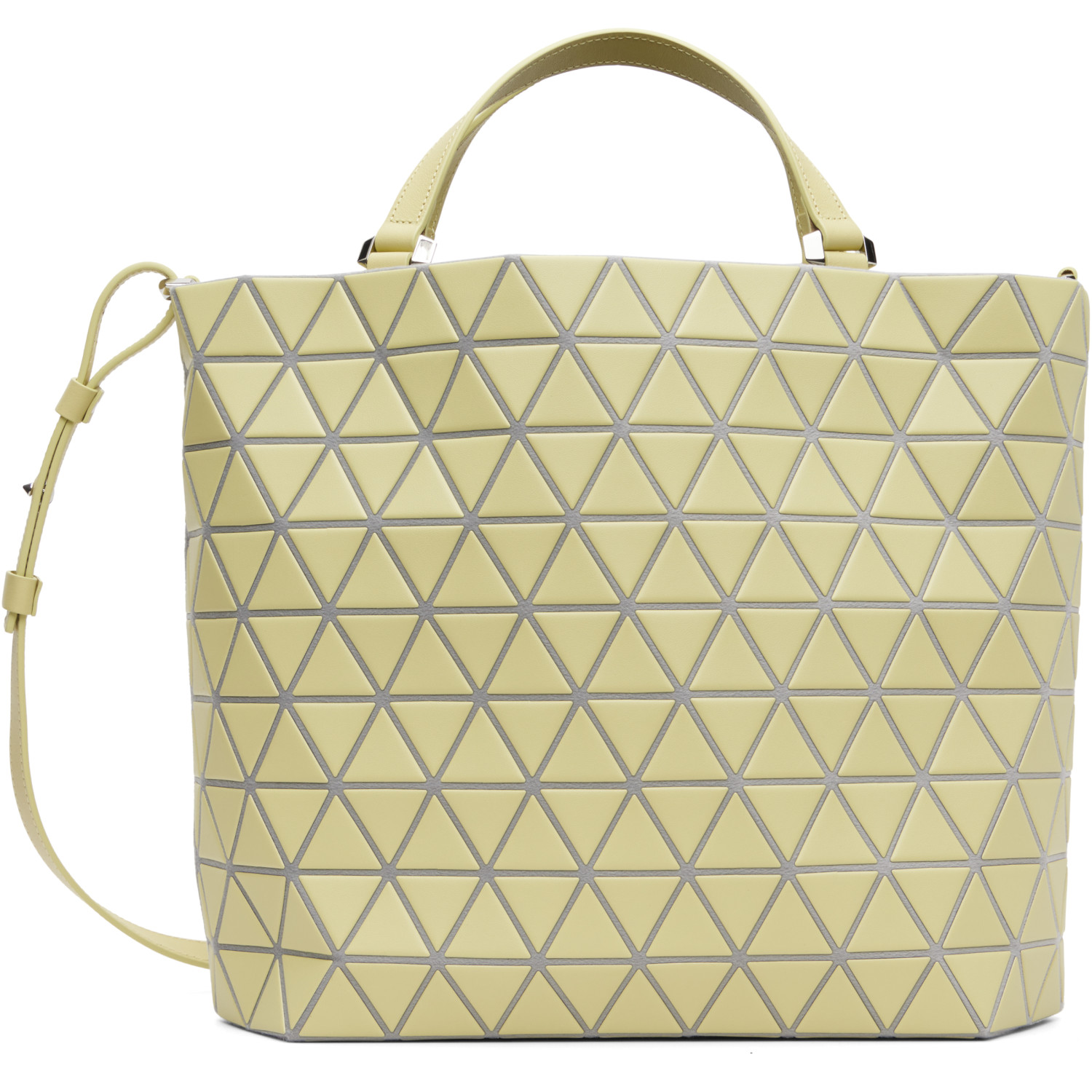 BAO BAO ISSEY MIYAKE Yellow Crystal Matte Bag