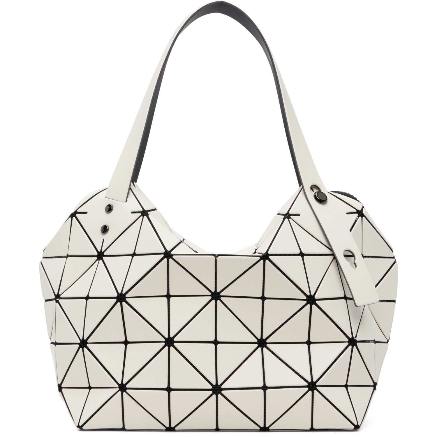 BAO BAO ISSEY MIYAKE White Boston Tote